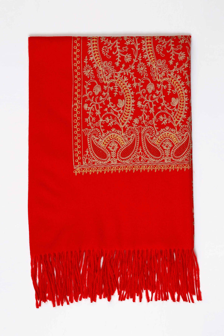 Red Women Shawl