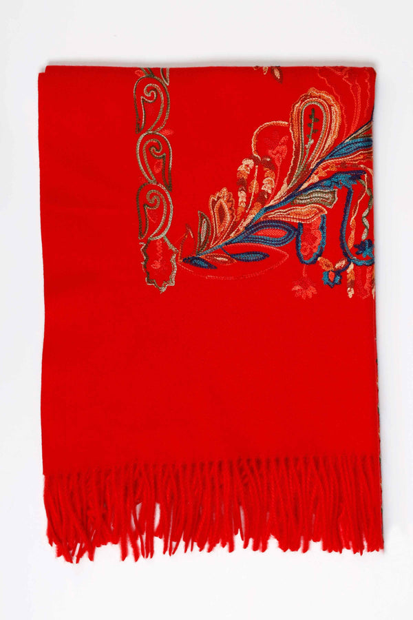 Red Women Shawl