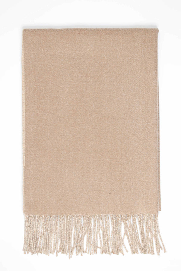 Camel & Beige Women Shawl-440452129