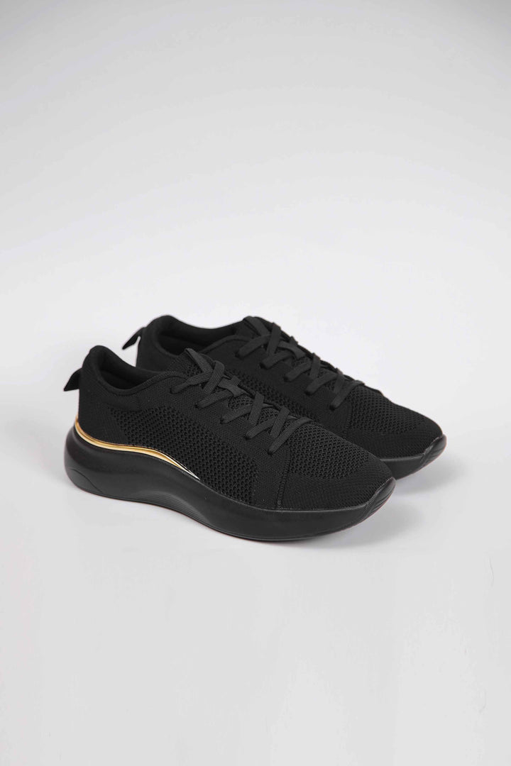 Women Black Canvas Shoes