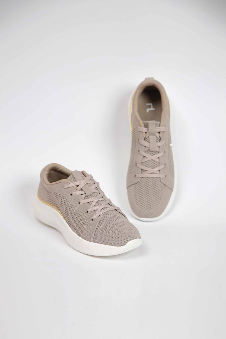 Women Beige Canvas Shoes