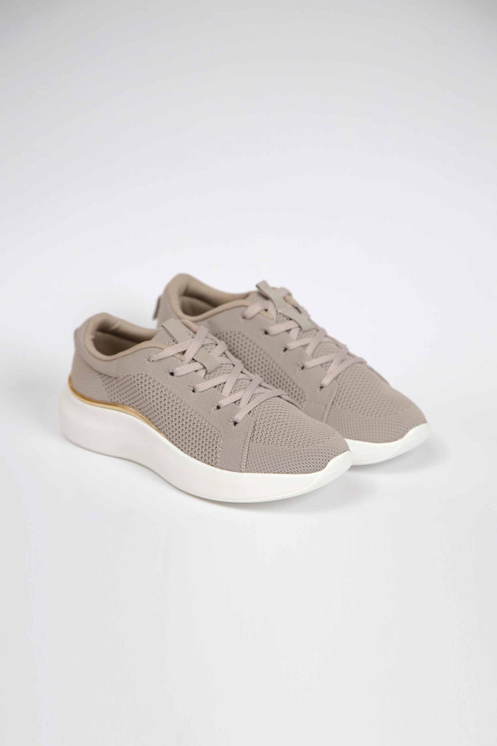 Women Beige Canvas Shoes