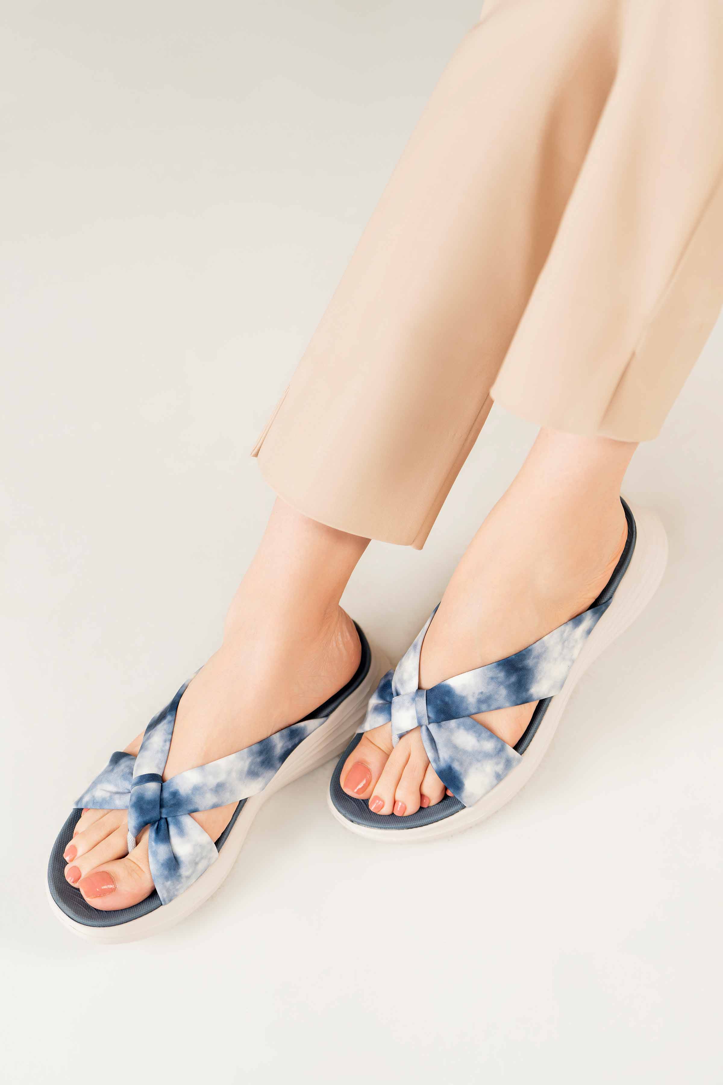 Blue Chappal-440522908 for Women - Fashion Collection | Nishat | Shop Online