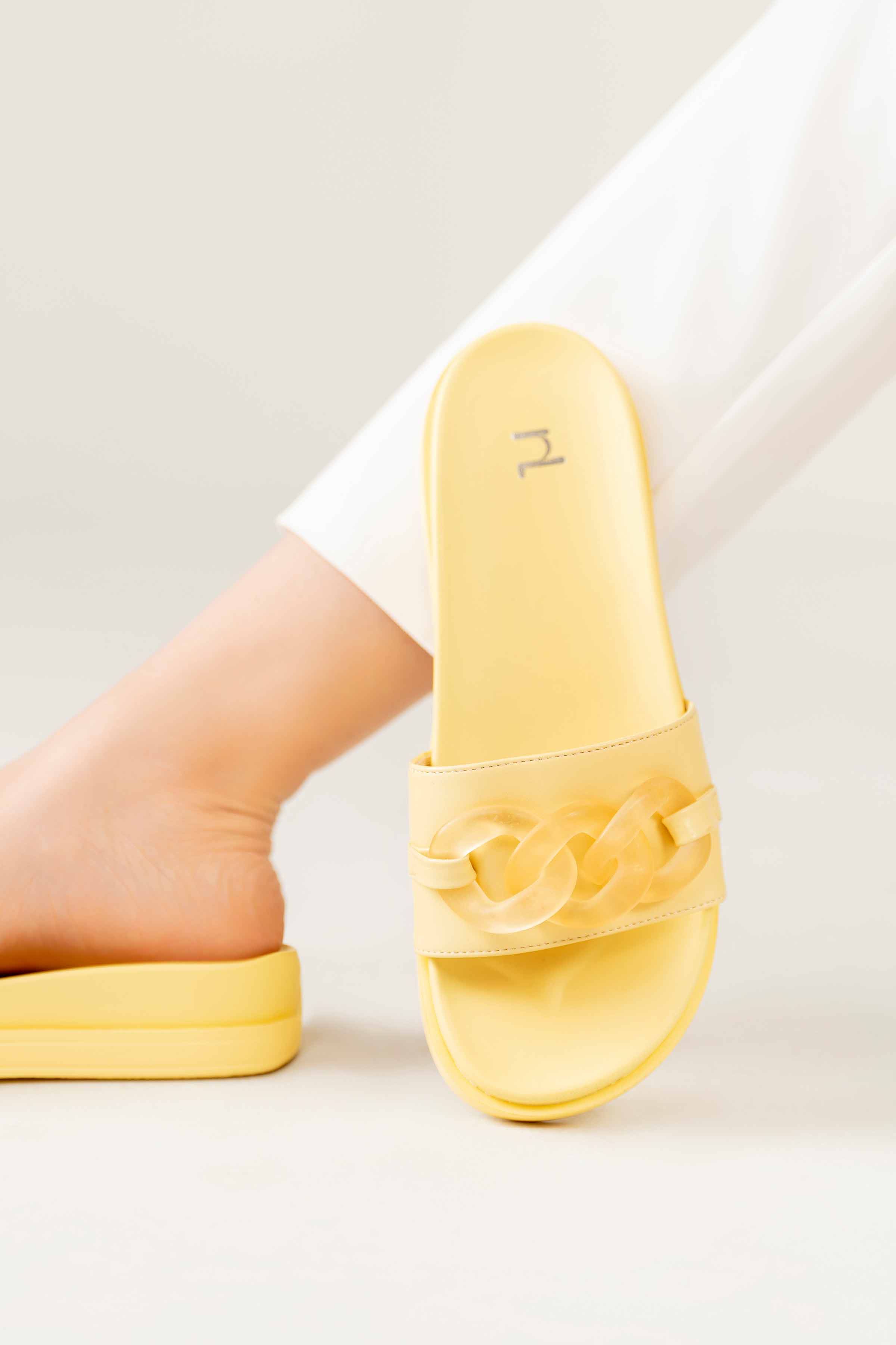 Yellow Chappal-440542902 for Women - Fashion Collection | Nishat | Shop Online