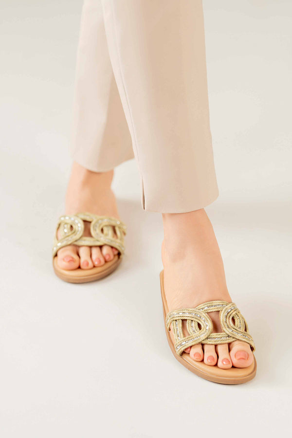 Light Green Chappal-440622904 for Women - Fashion Collection | Nishat | Shop Online