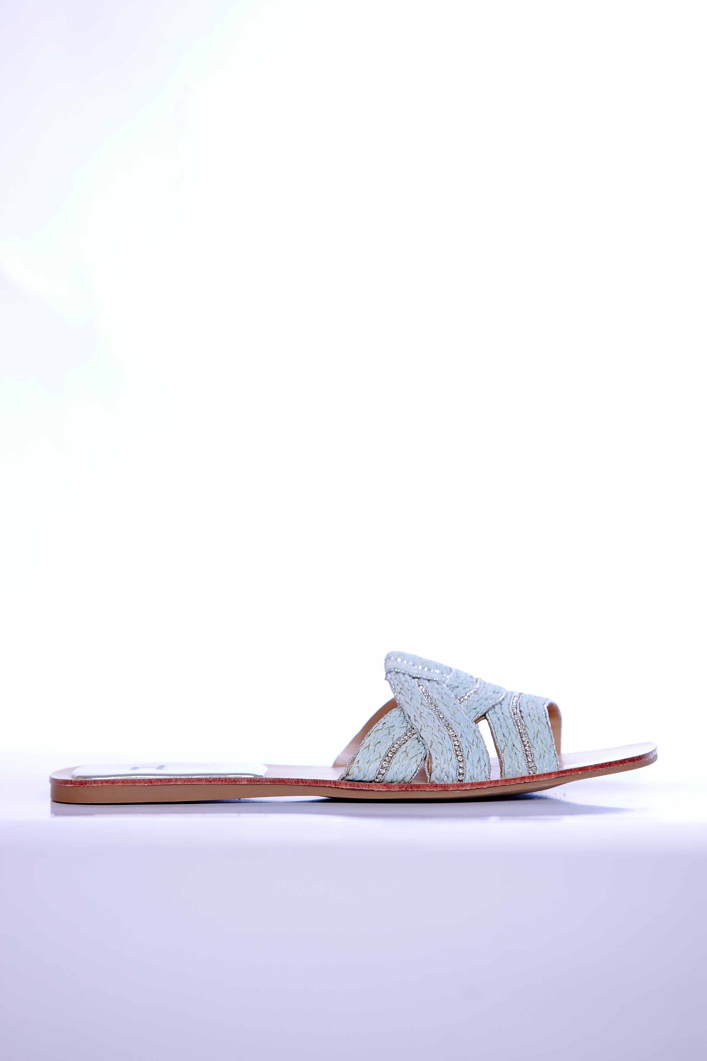 Blue Chappal-440642908 for Women - Fashion Collection | Nishat | Shop Online