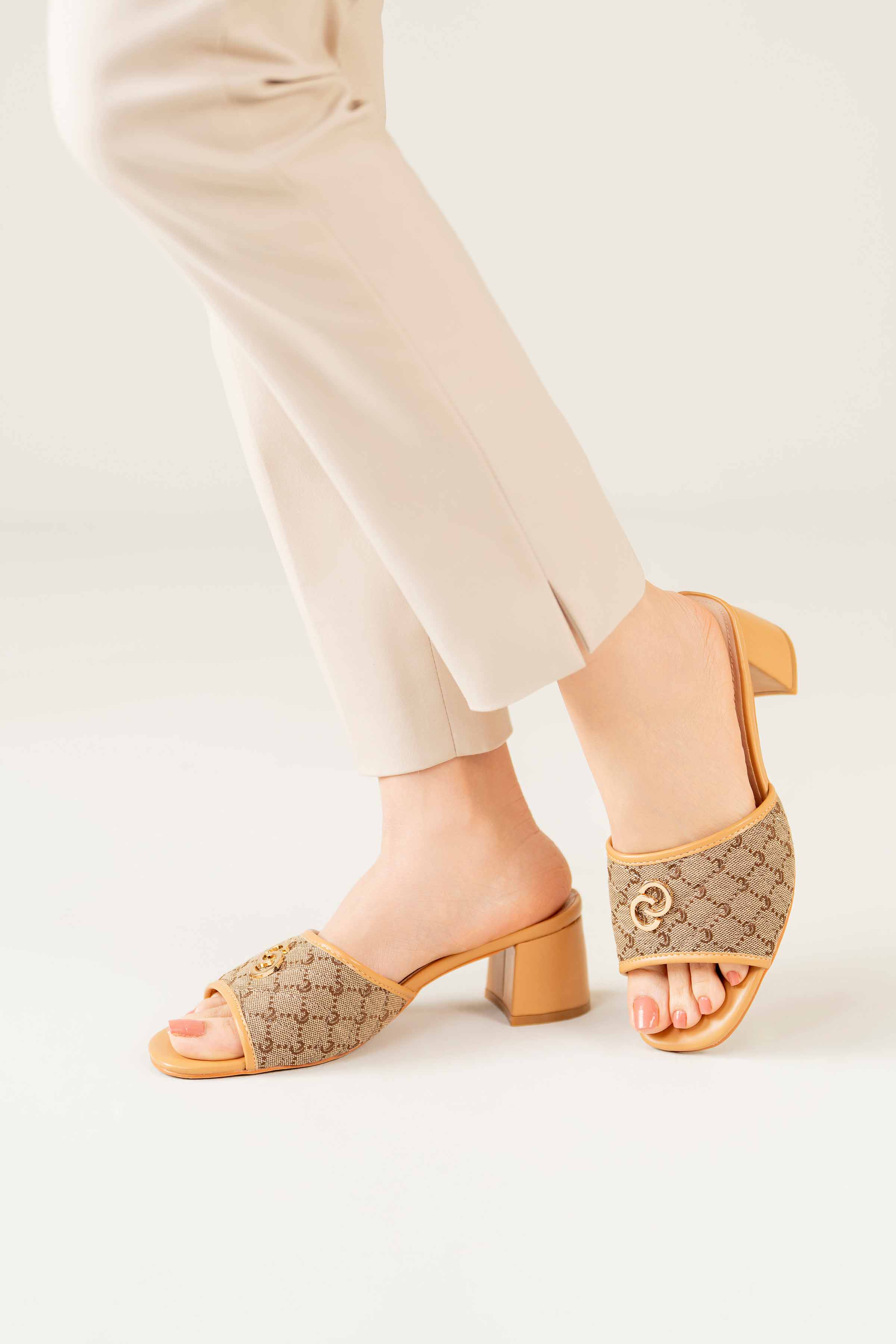 Beige Block Heels-440672918 for Women - Fashion Collection | Nishat | Shop Online