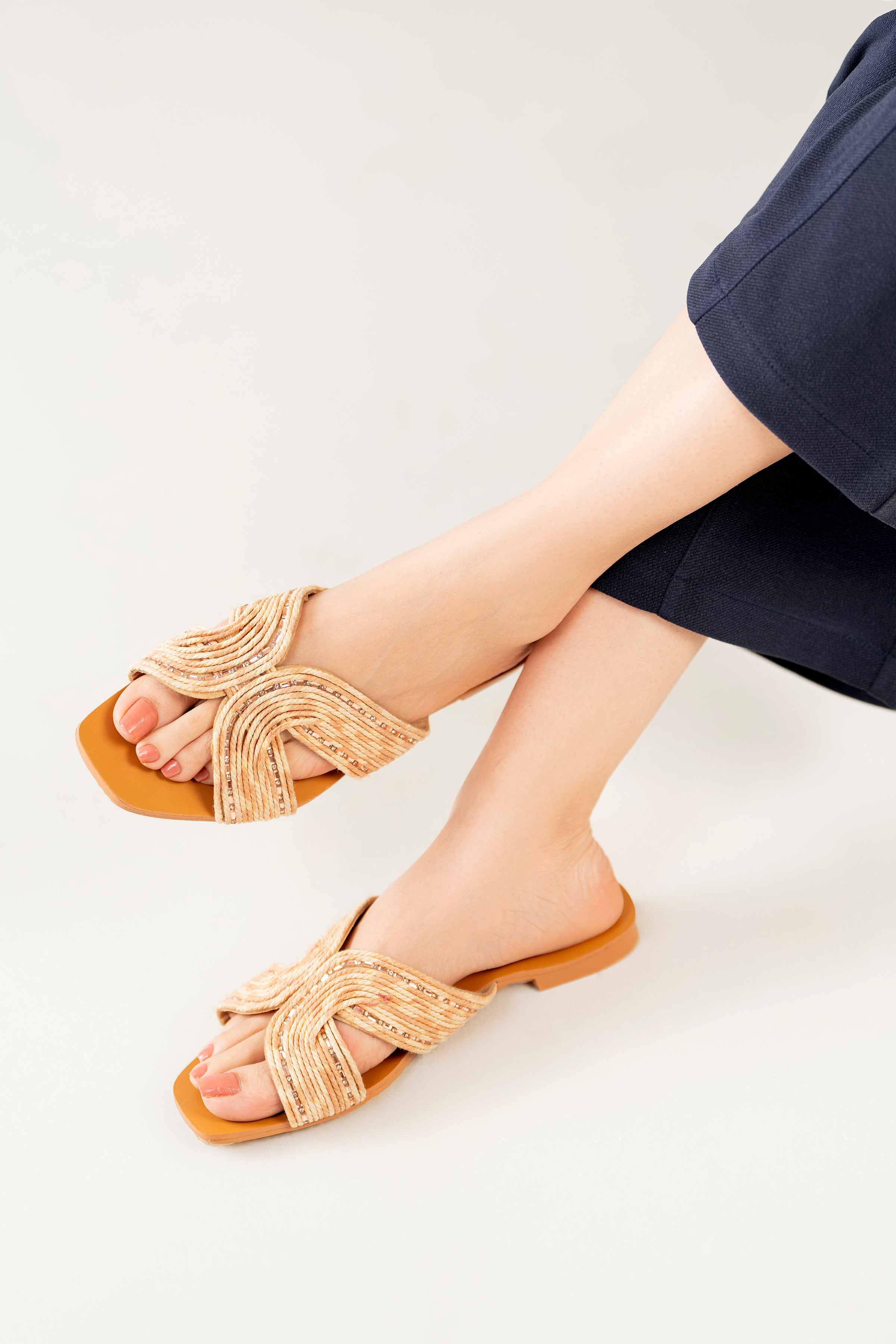 Yellow Chappal-440702902 for Women - Fashion Collection | Nishat | Shop Online