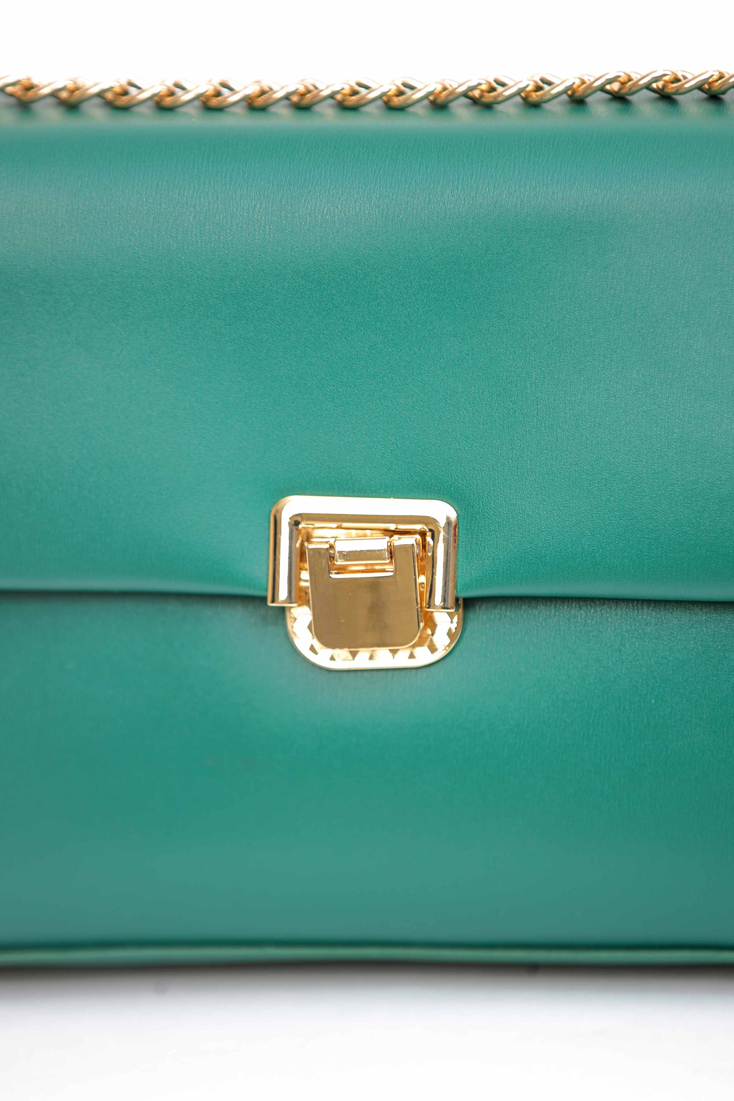 Women Green Shoulder Bag