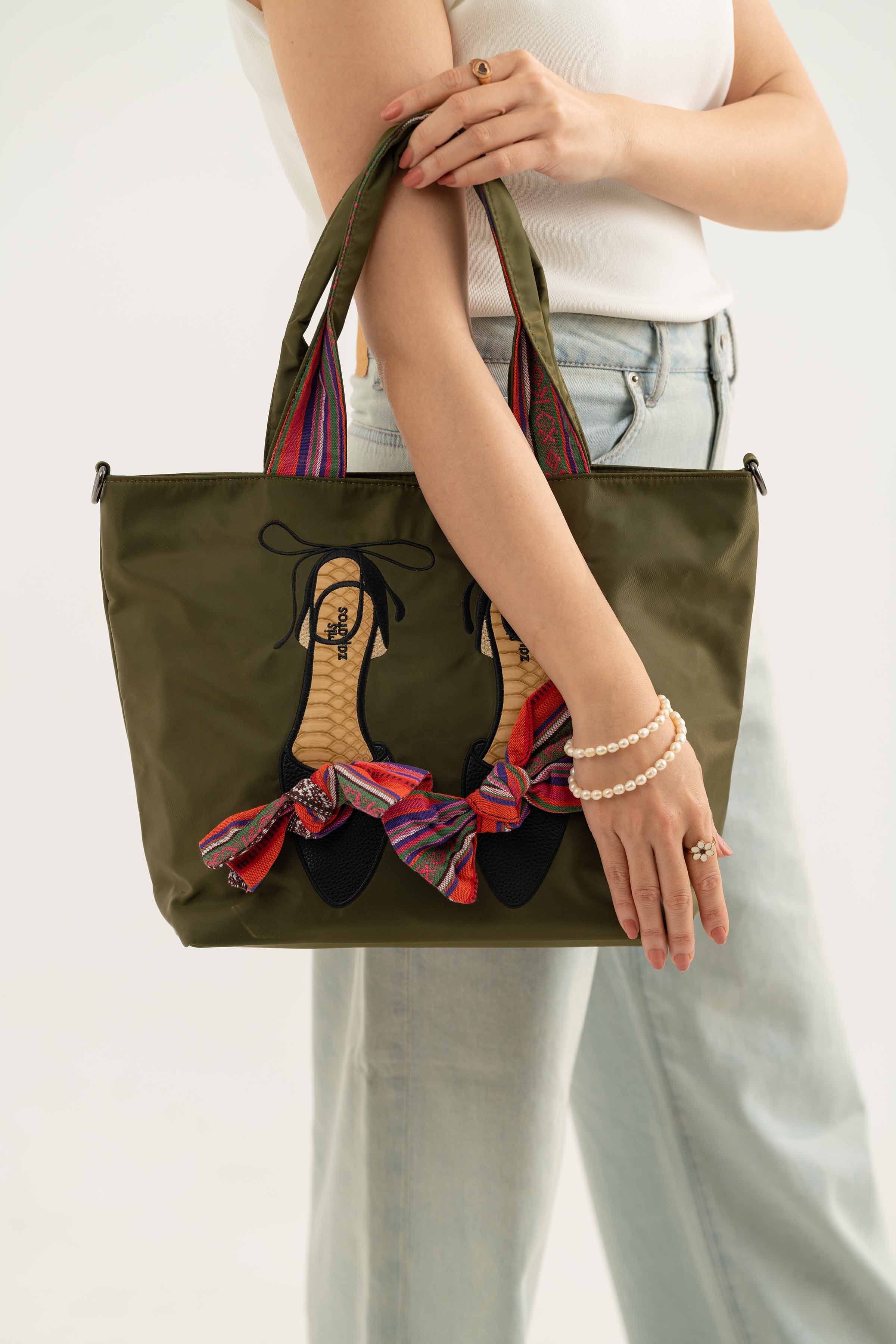 Green Shoulder Bag-440872104 for Women - Fashion Collection | Nishat | Shop Online