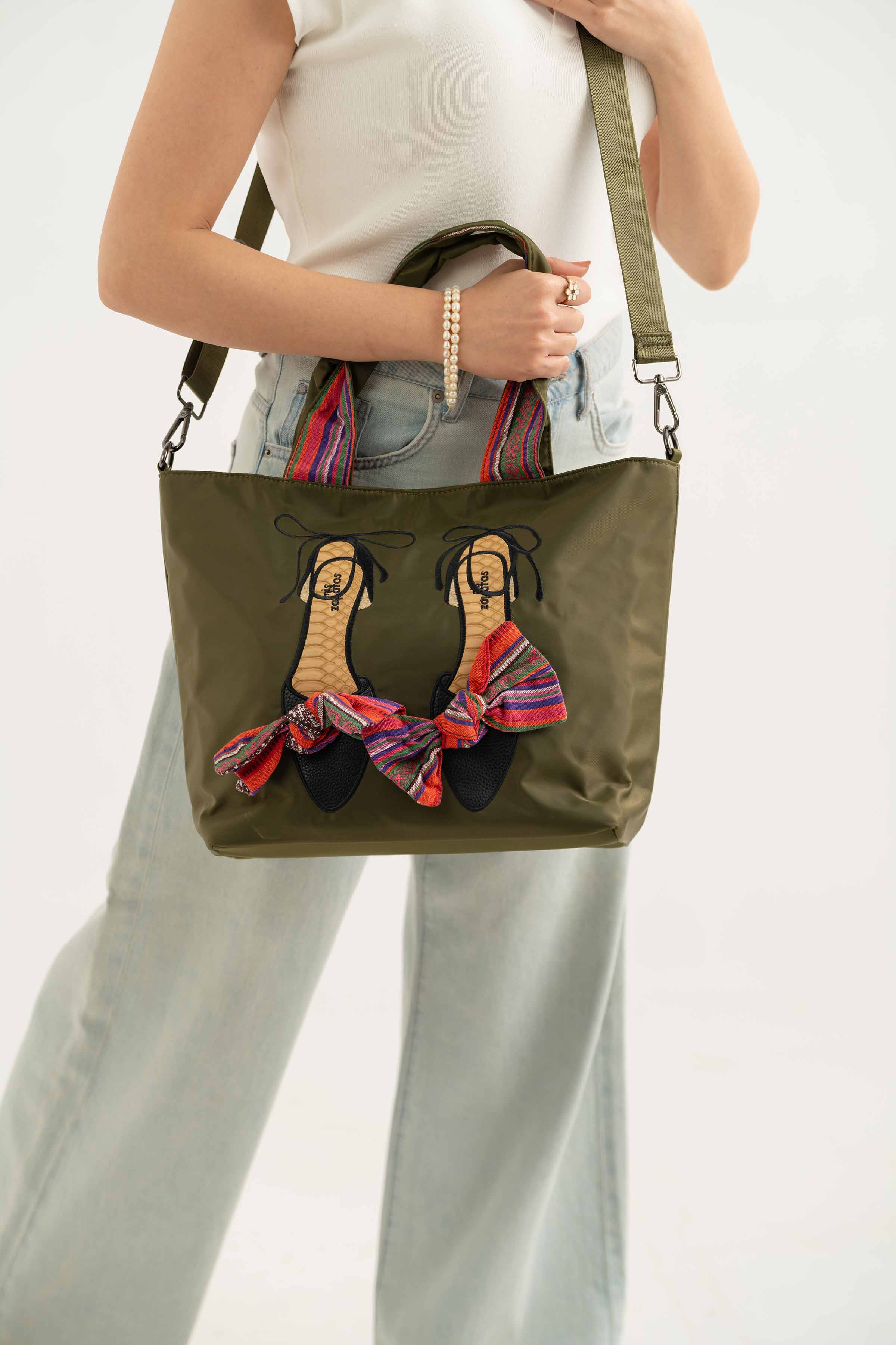 Green Shoulder Bag-440872104 for Women - Fashion Collection | Nishat | Shop Online