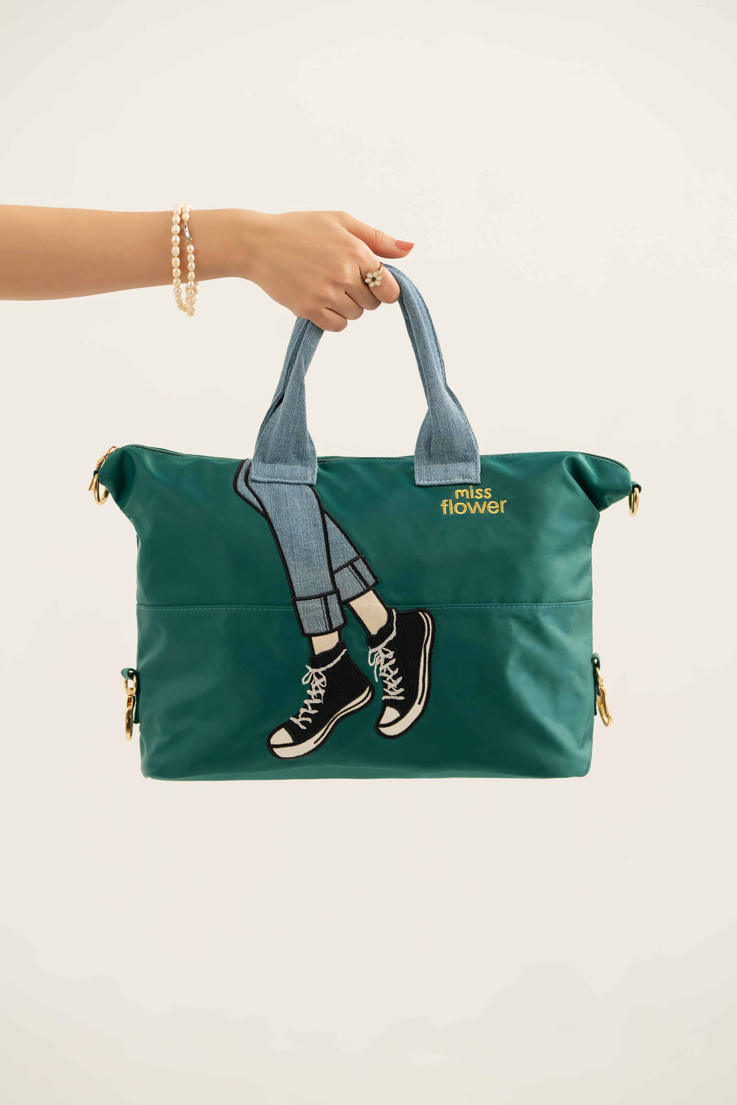 Blackish Green Shoulder Bag-440892103 for Women - Fashion Collection | Nishat | Shop Online
