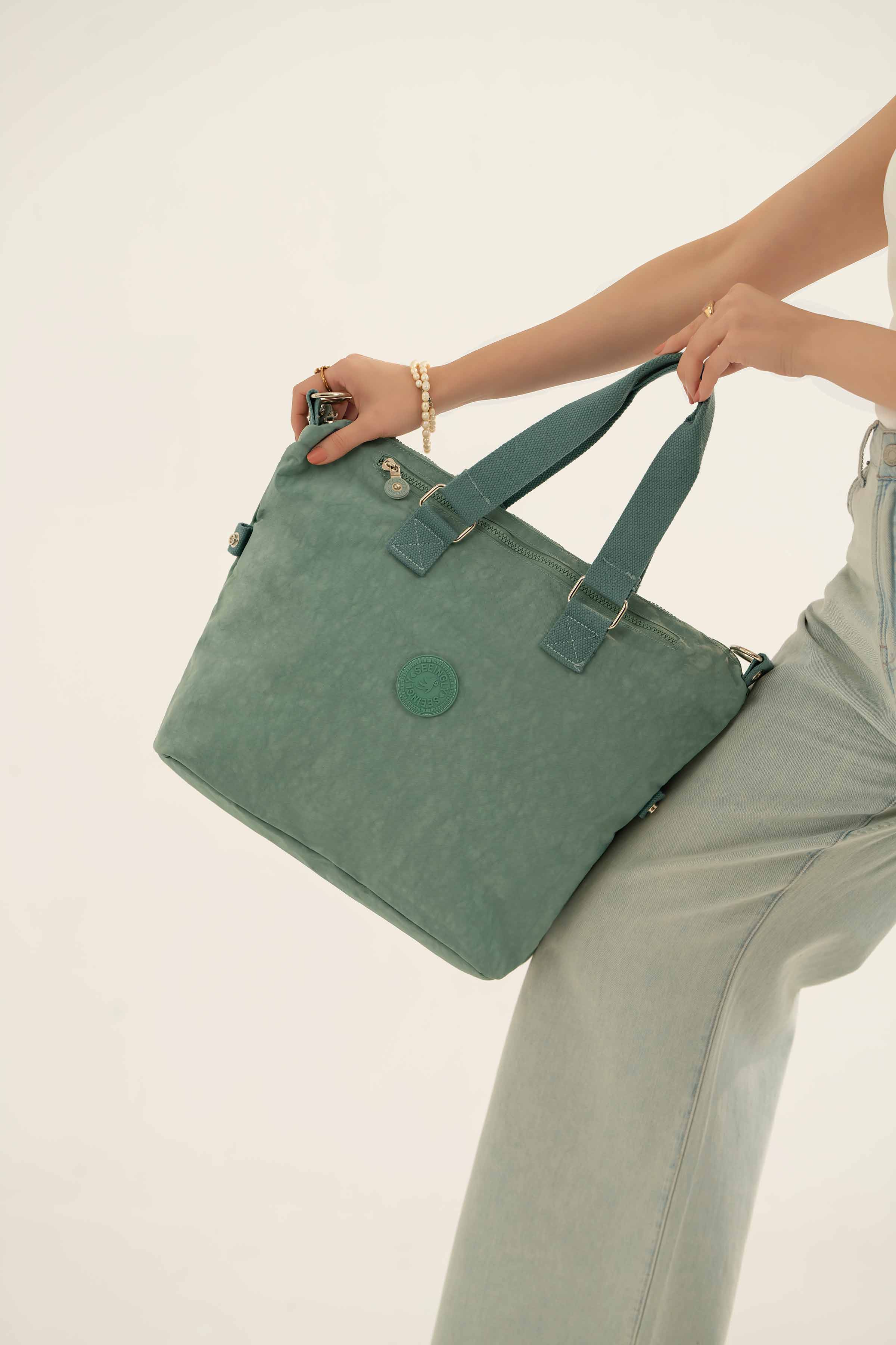 Green Tote Bag-441042104 for Women - Fashion Collection | Nishat | Shop Online