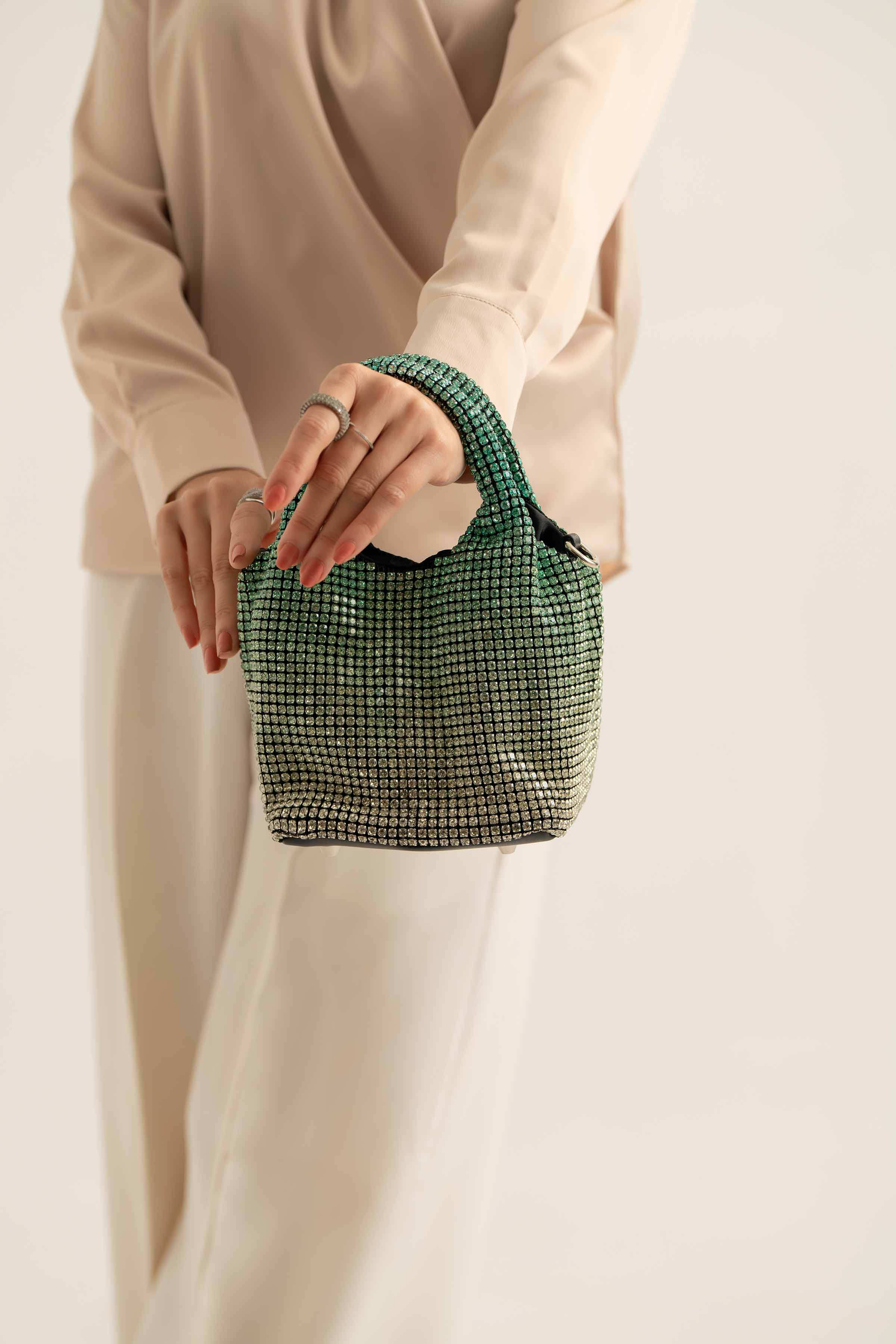 Green Clutch-441092104 for Women - Fashion Collection | Nishat | Shop Online