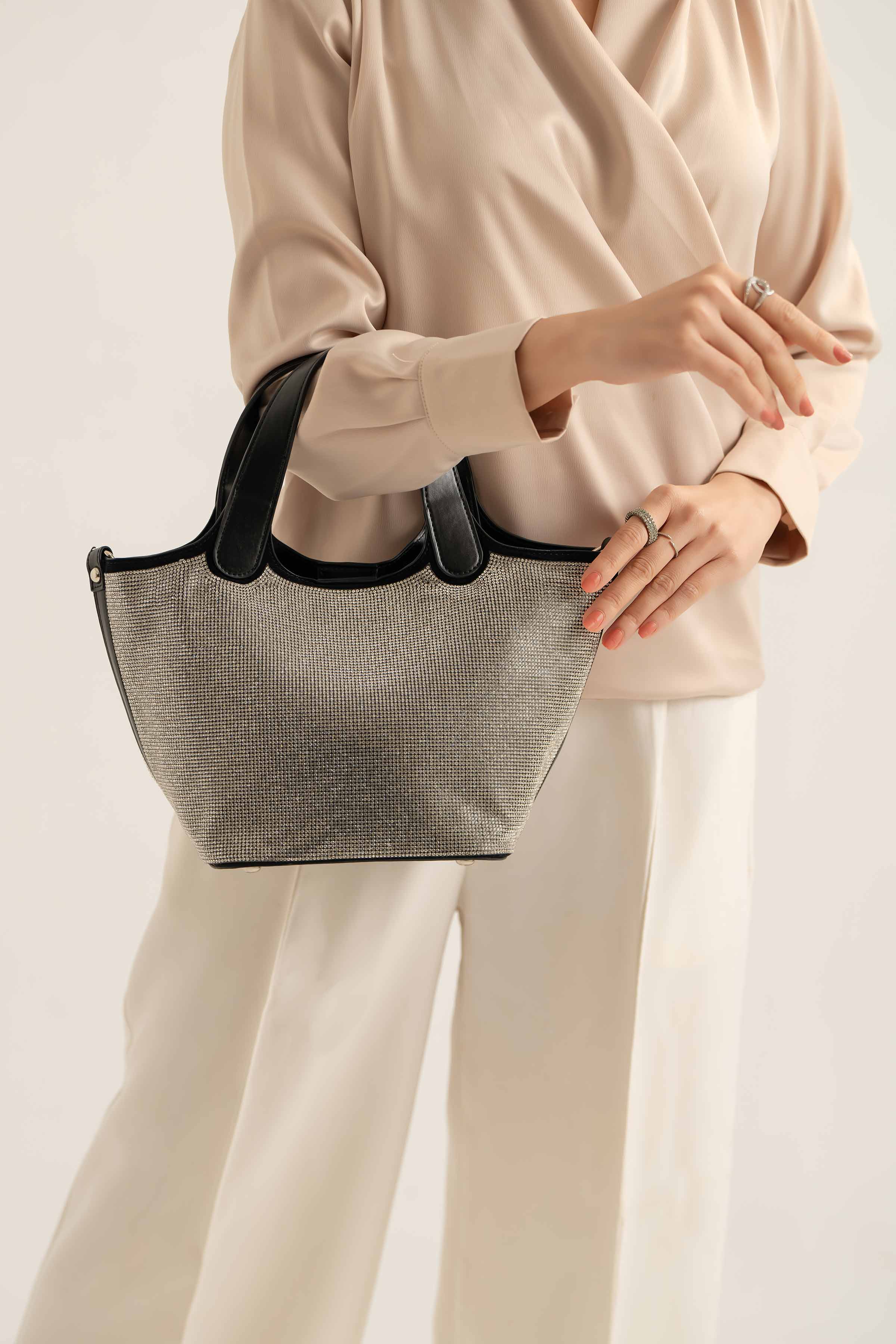 Silver Clutch-441132120 for Women - Fashion Collection | Nishat | Shop Online