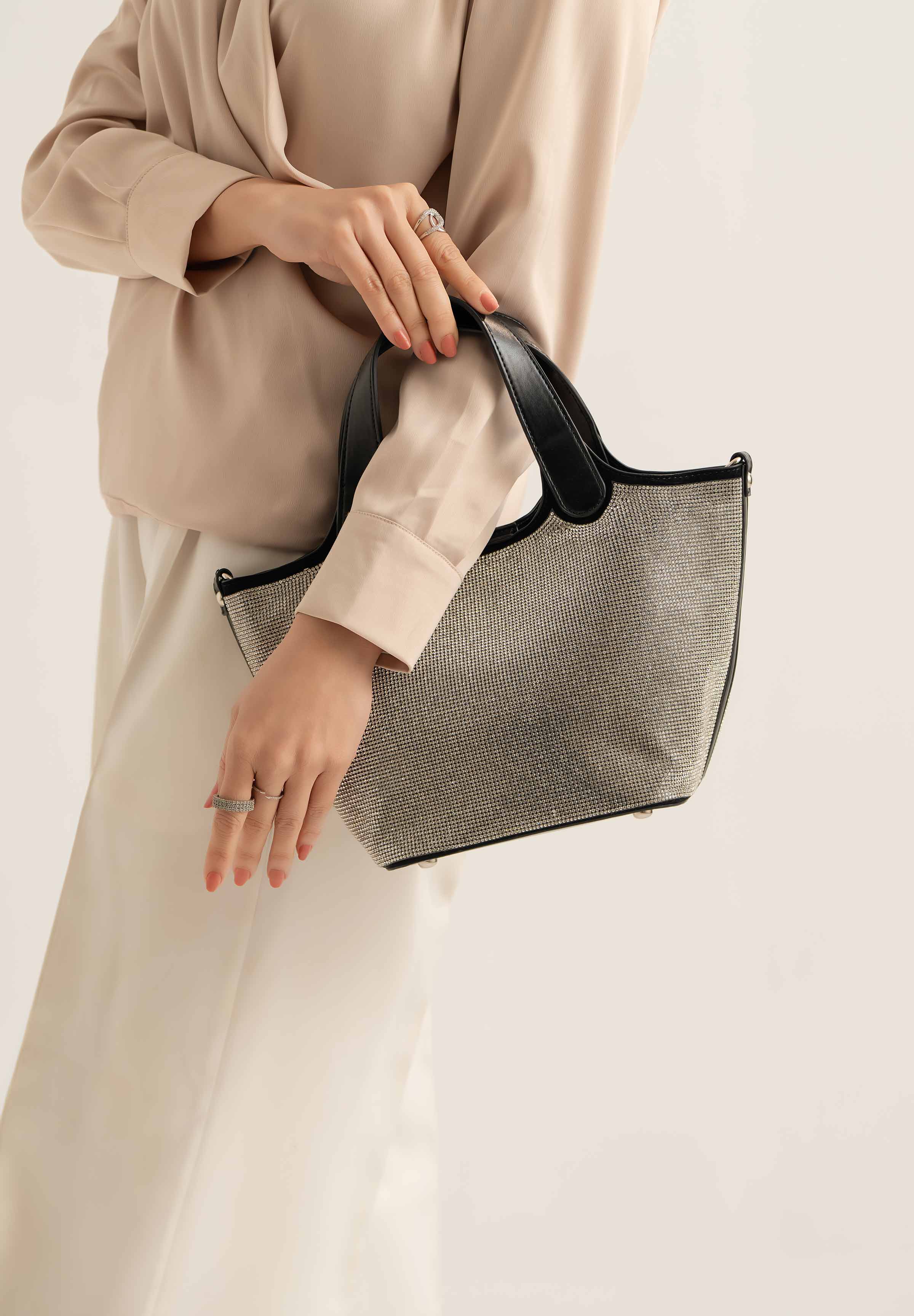 Silver Clutch-441132120 for Women - Fashion Collection | Nishat | Shop Online