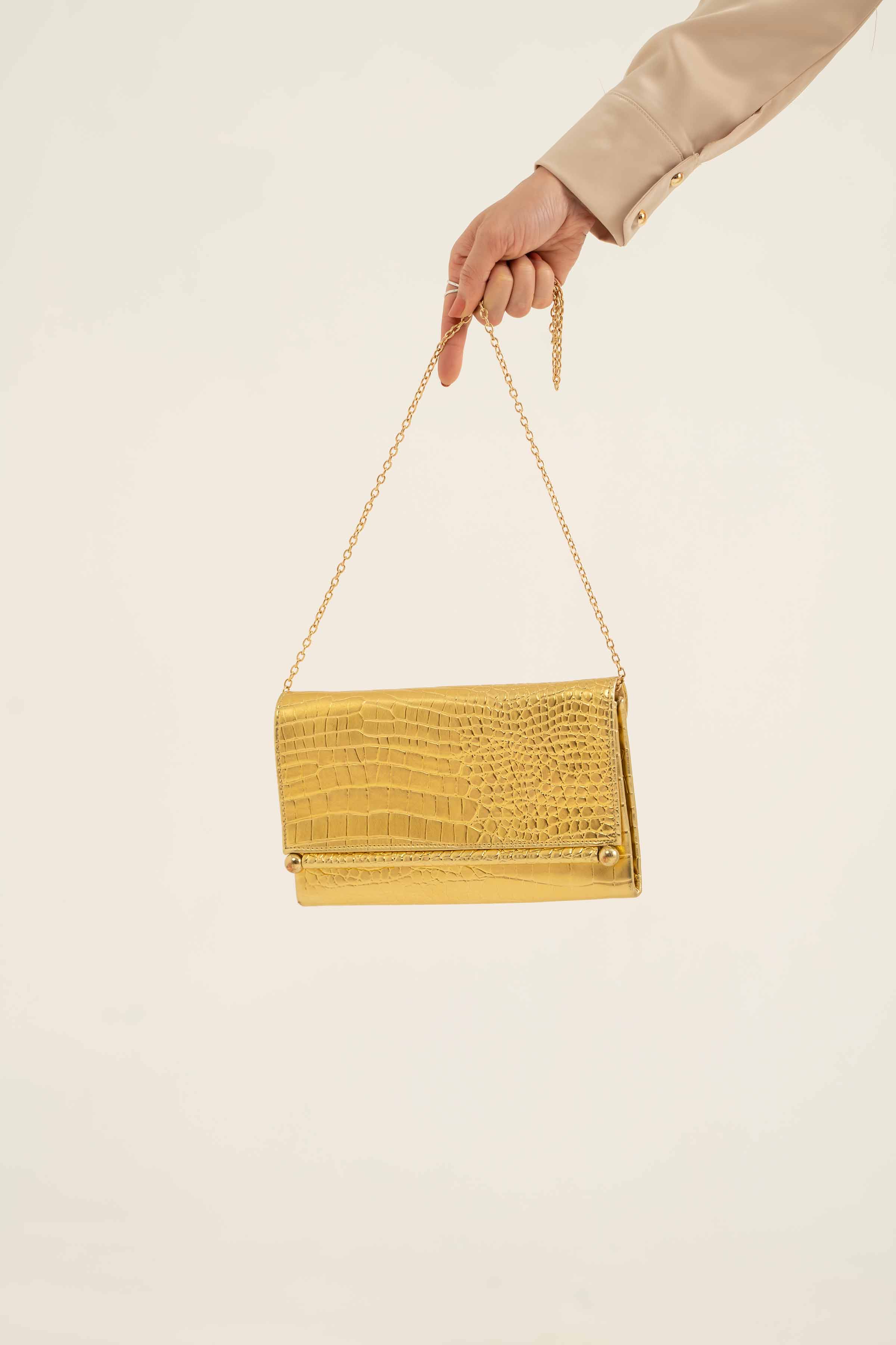 Gold Clutch-441282119 for Women - Fashion Collection | Nishat | Shop Online