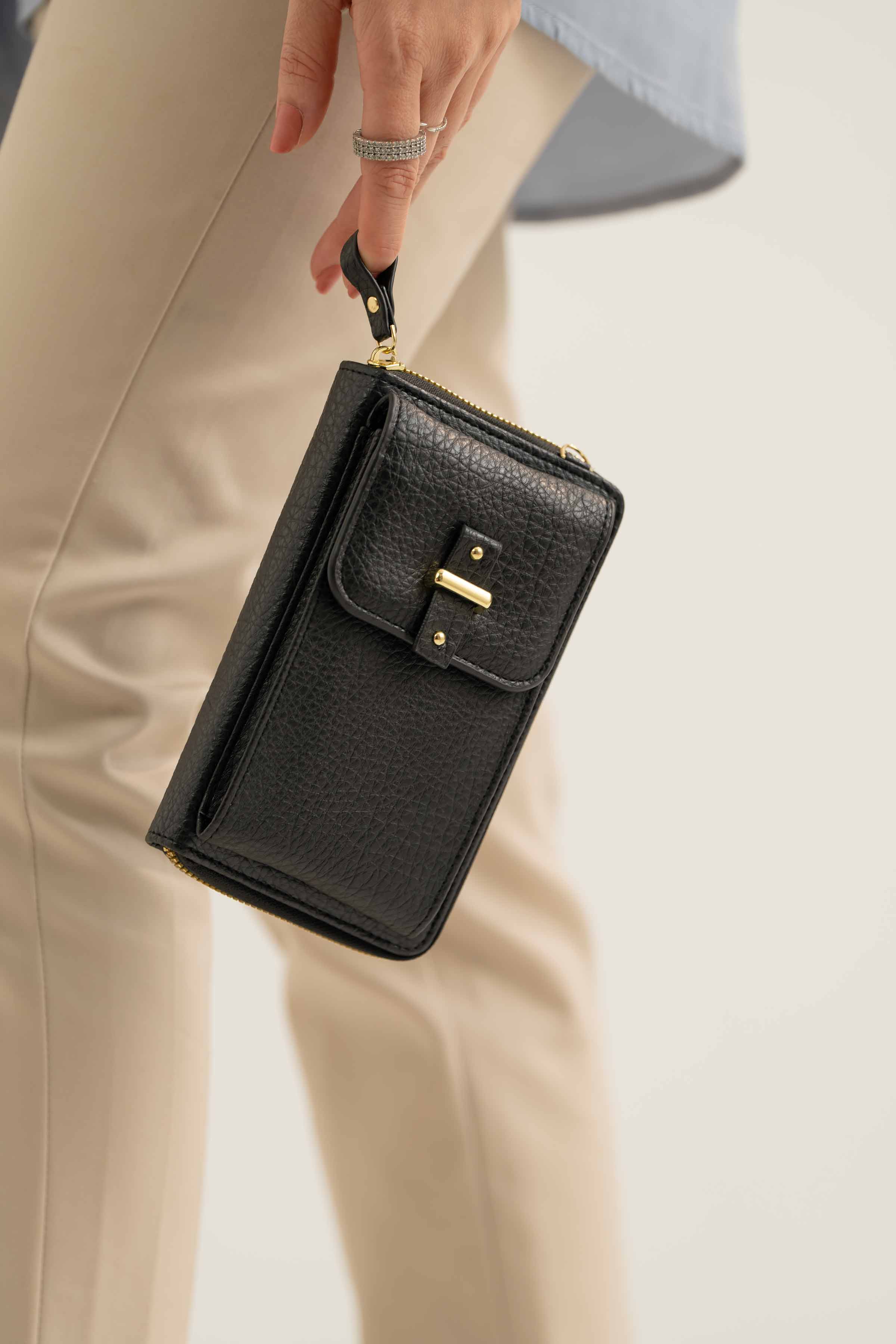 Black Phone Bag-441382103 for Women - Fashion Collection | Nishat | Shop Online