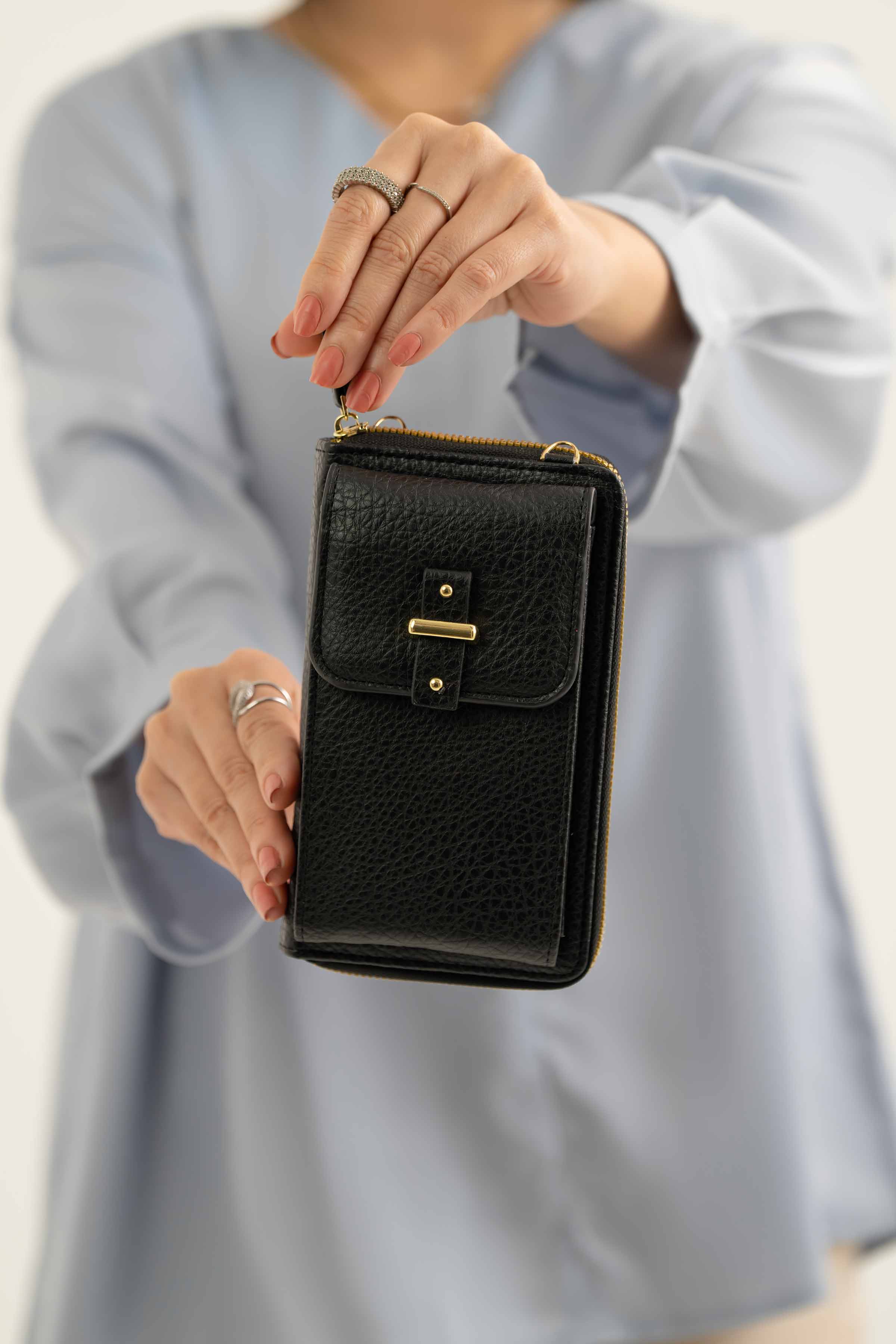 Black Phone Bag-441382103 for Women - Fashion Collection | Nishat | Shop Online