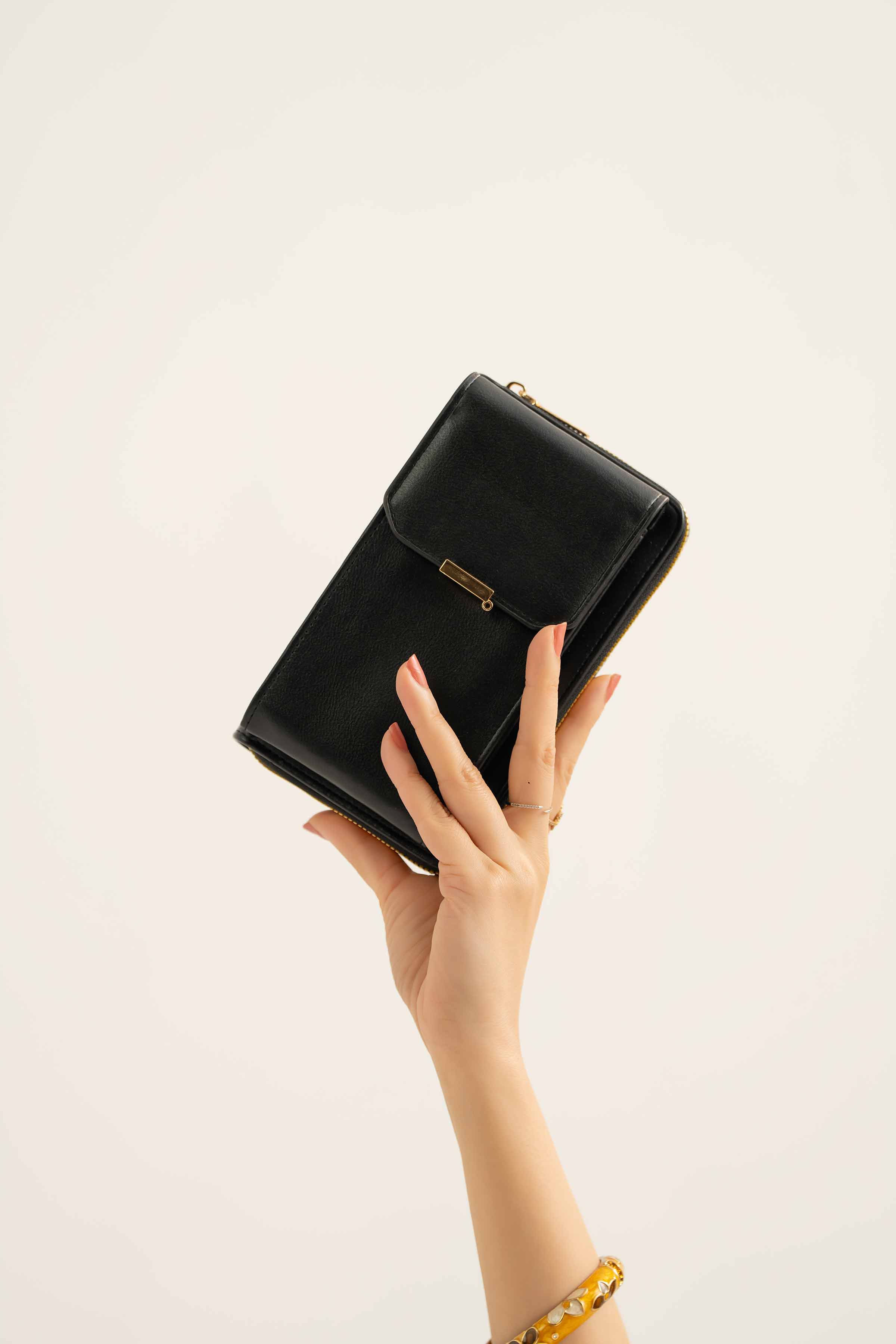 Black Phone Bag-441402103 for Women - Fashion Collection | Nishat | Shop Online