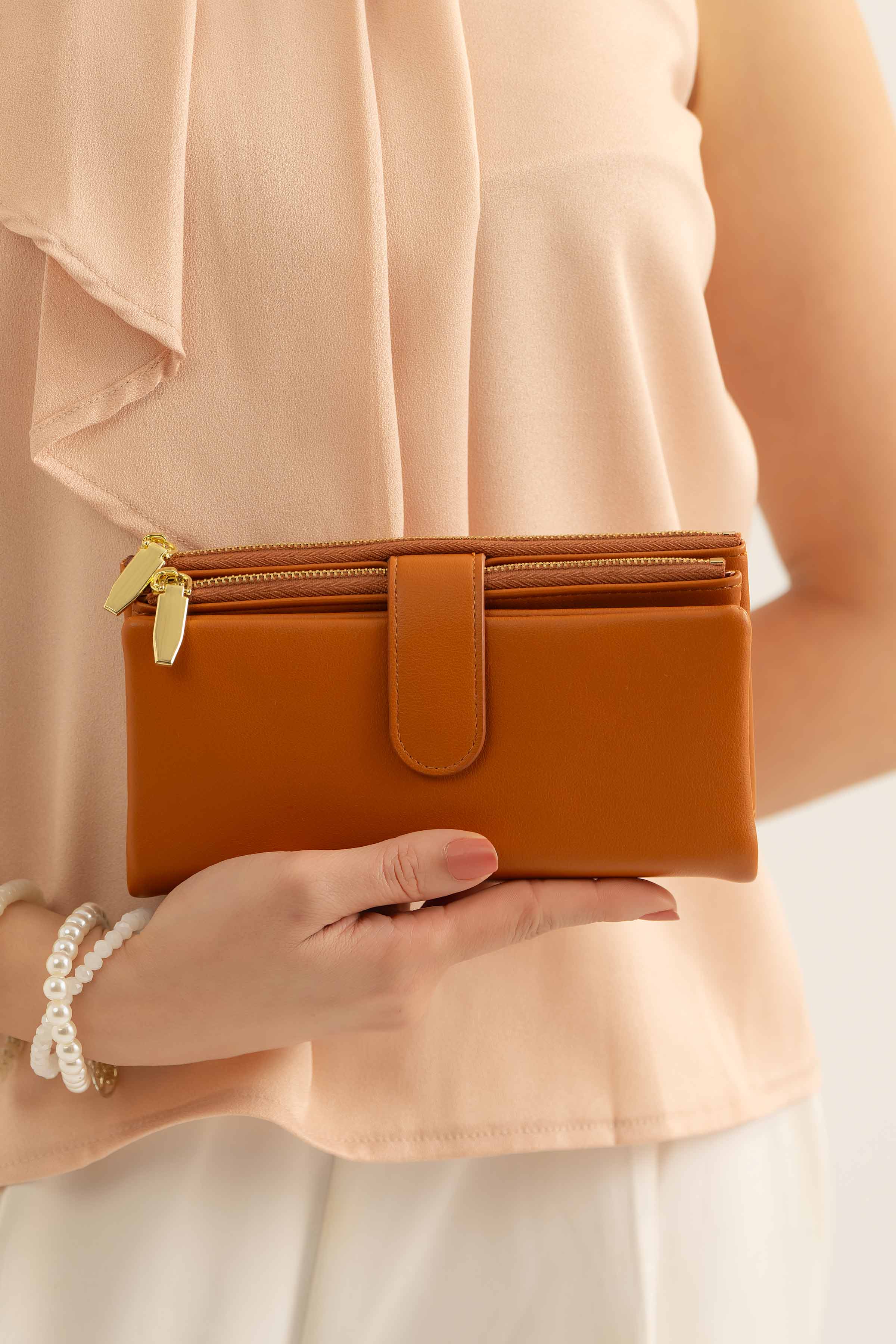 Brown Wallet-441452113 for Women - Fashion Collection | Nishat | Shop Online