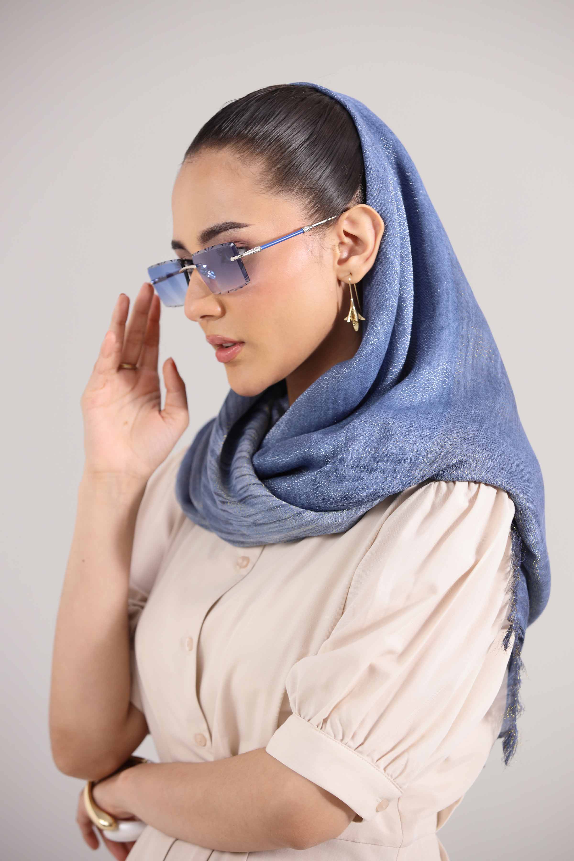 Blue Women Scarf-442352108 for Women – Scarf Collection | Nishat | Shop Online