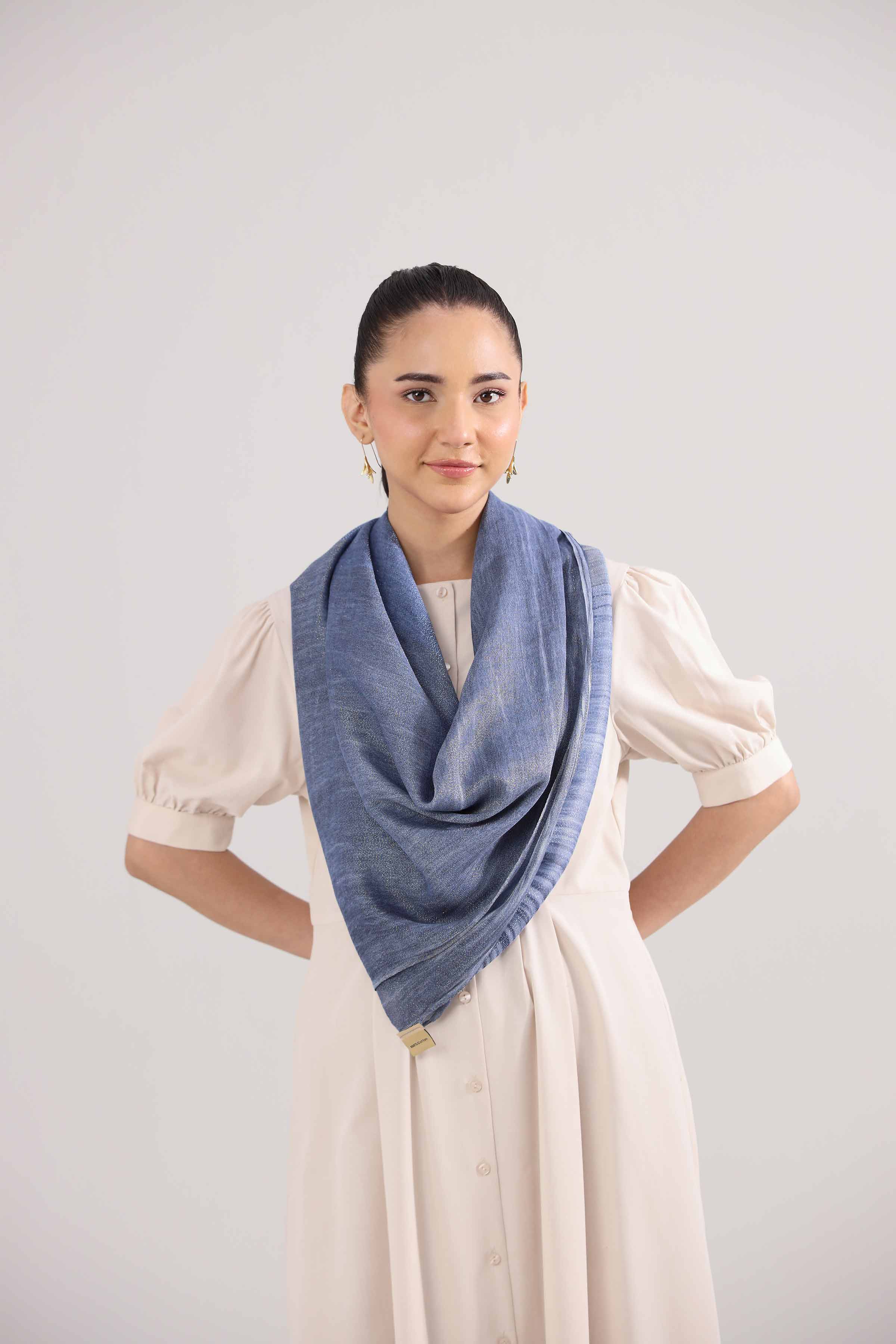 Blue Women Scarf-442352108 for Women – Scarf Collection | Nishat | Shop Online