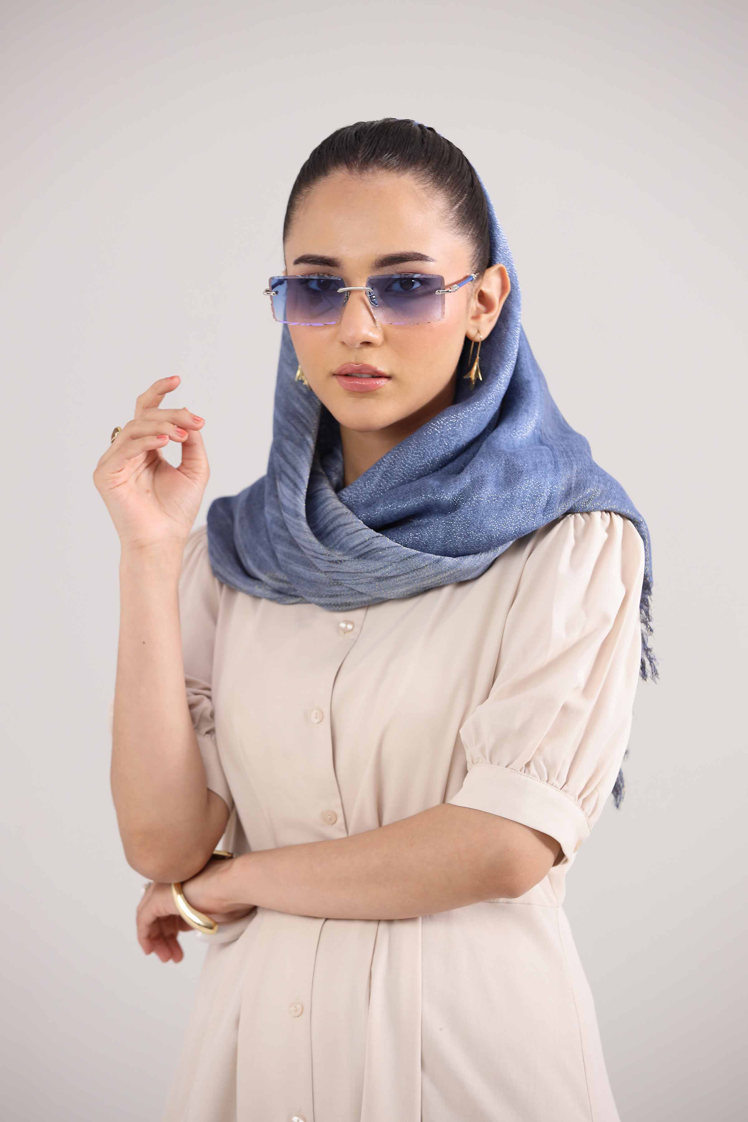 Blue Women Scarf-442352108 for Women – Scarf Collection | Nishat | Shop Online