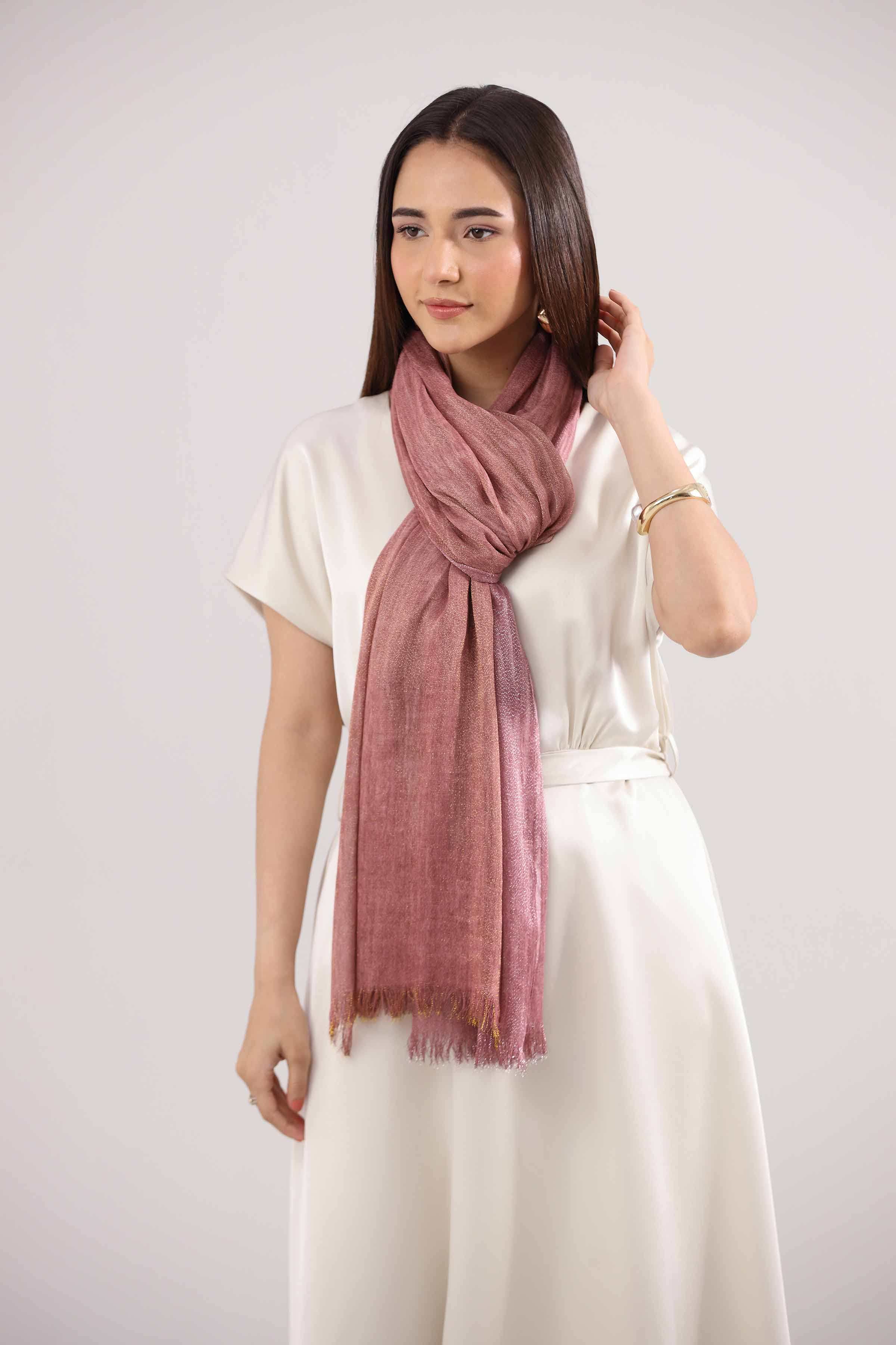 Wine Women Scarf-442352122 for Women – Scarf Collection | Nishat | Shop Online