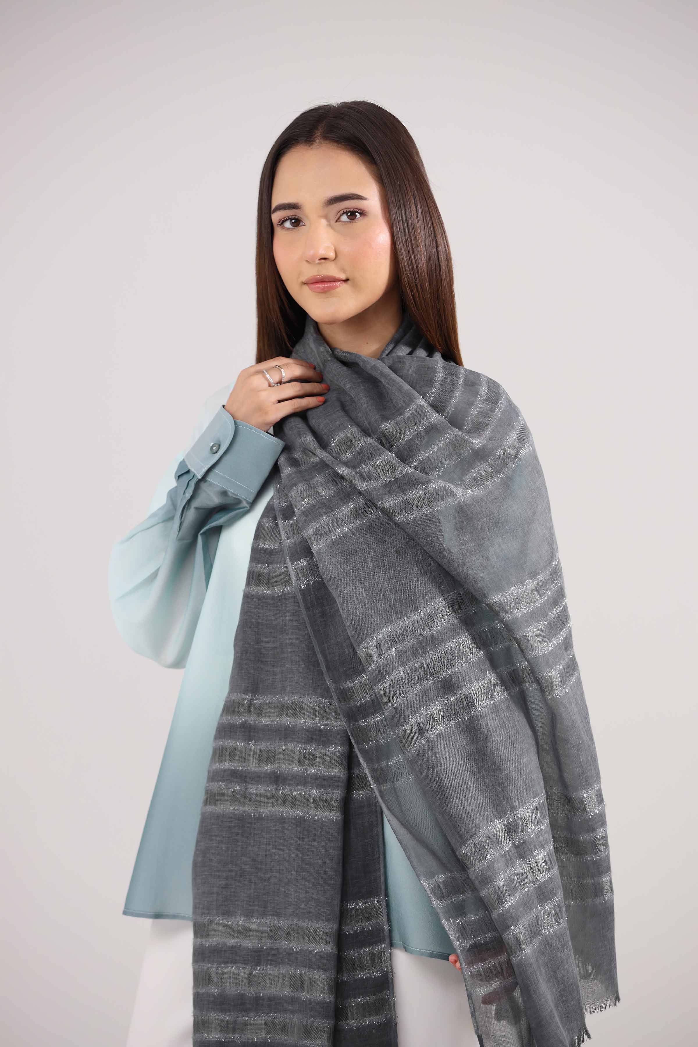 Black Women Scarf-442362103 for Women – Scarf Collection | Nishat | Shop Online