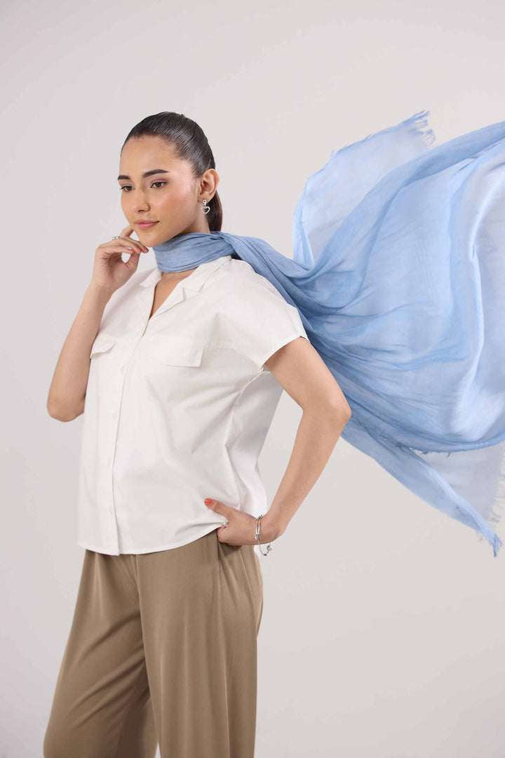 Blue Women Scarf-442372108 for Women – Scarf Collection | Nishat | Shop Online