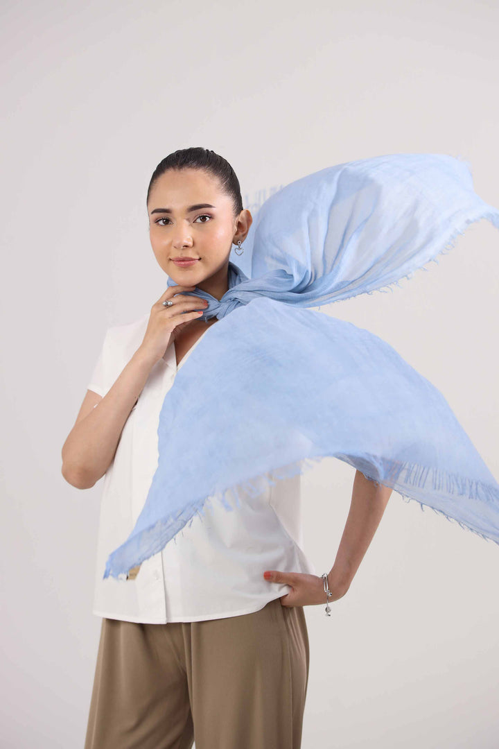 Blue Women Scarf-442372108 for Women – Scarf Collection | Nishat | Shop Online