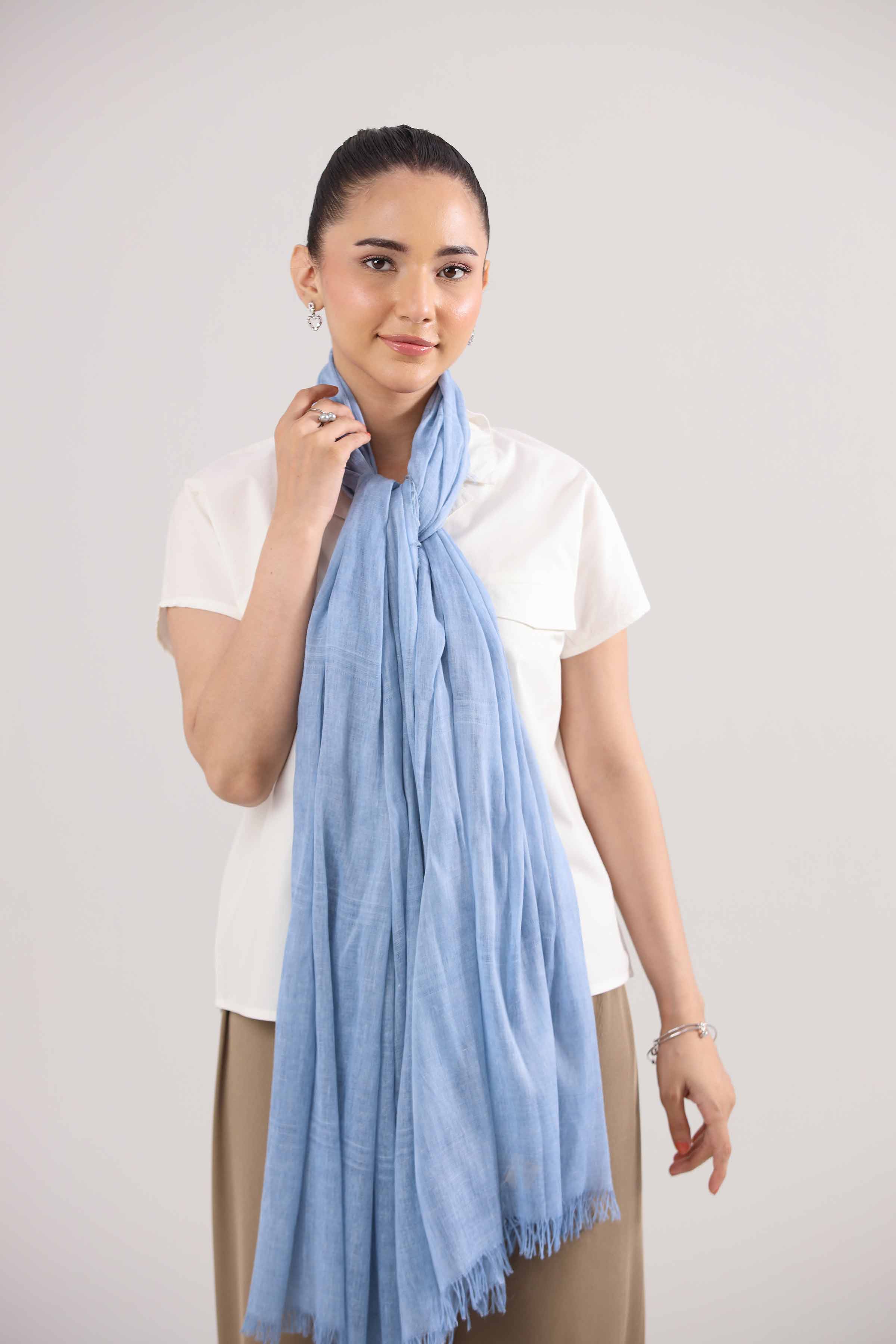 Blue Women Scarf-442372108 for Women – Scarf Collection | Nishat | Shop Online