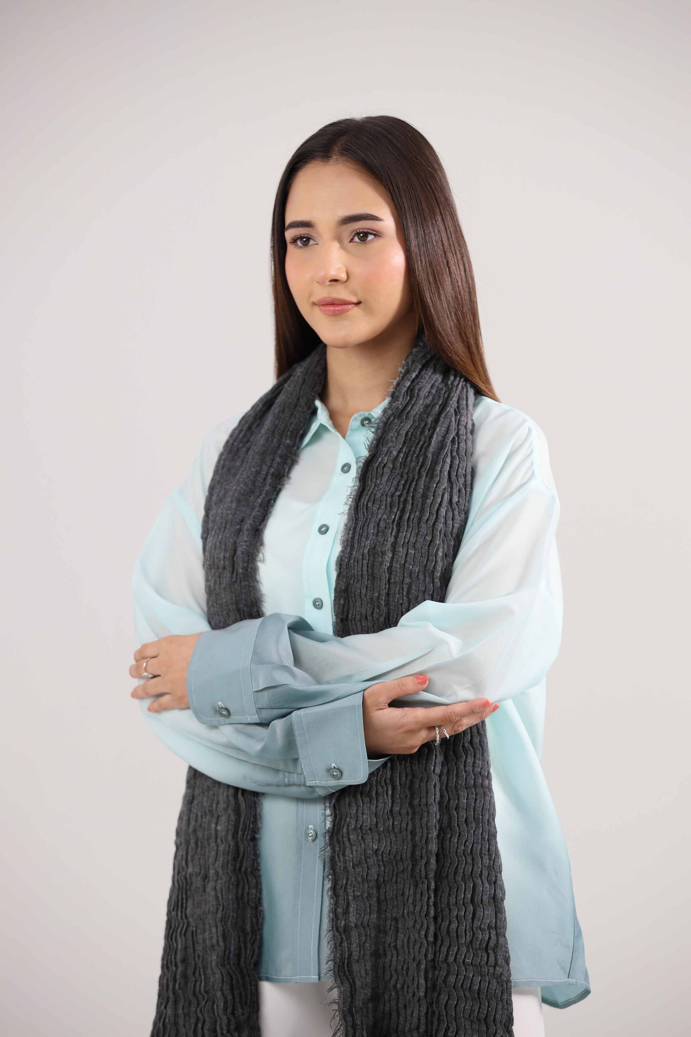 Black Women Scarf-442392103 for Women – Scarf Collection | Nishat | Shop Online