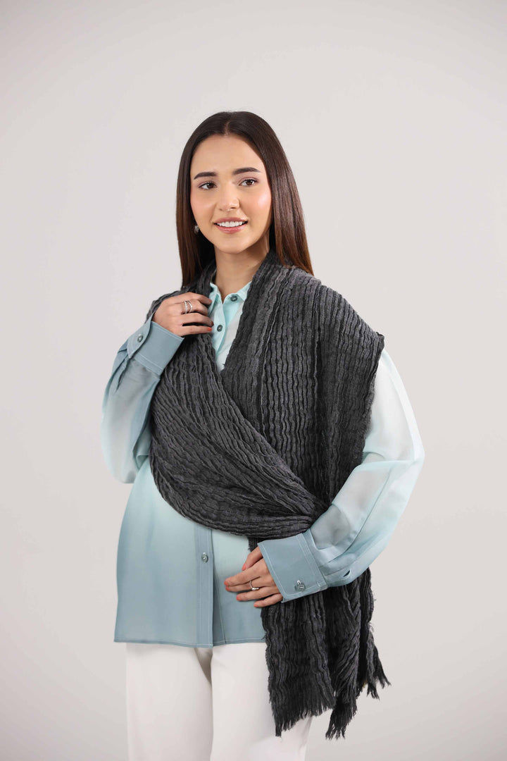 Black Women Scarf-442392103 for Women – Scarf Collection | Nishat | Shop Online