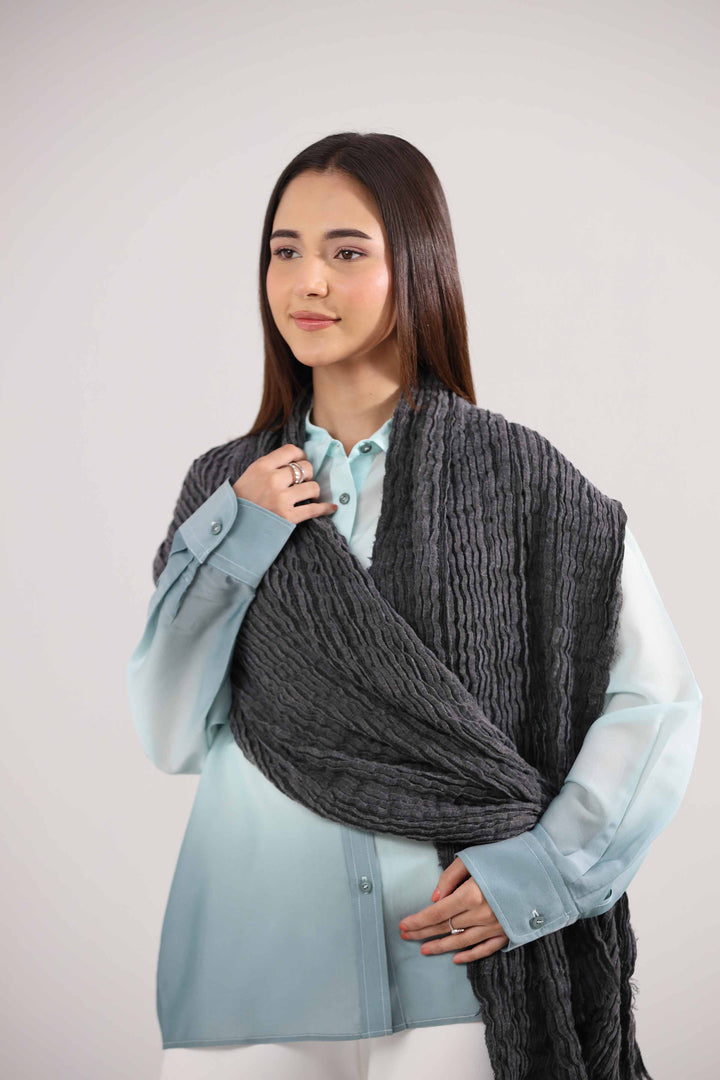 Black Women Scarf-442392103 for Women – Scarf Collection | Nishat | Shop Online