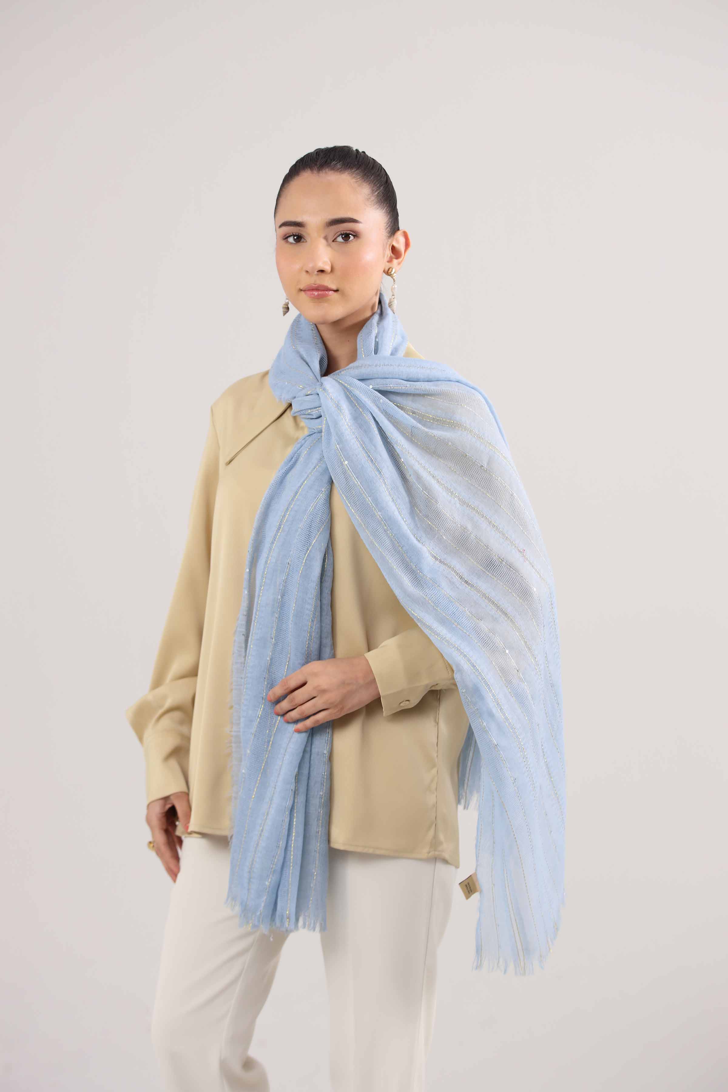 Blue Women Scarf-442402108 for Women – Scarf Collection | Nishat | Shop Online