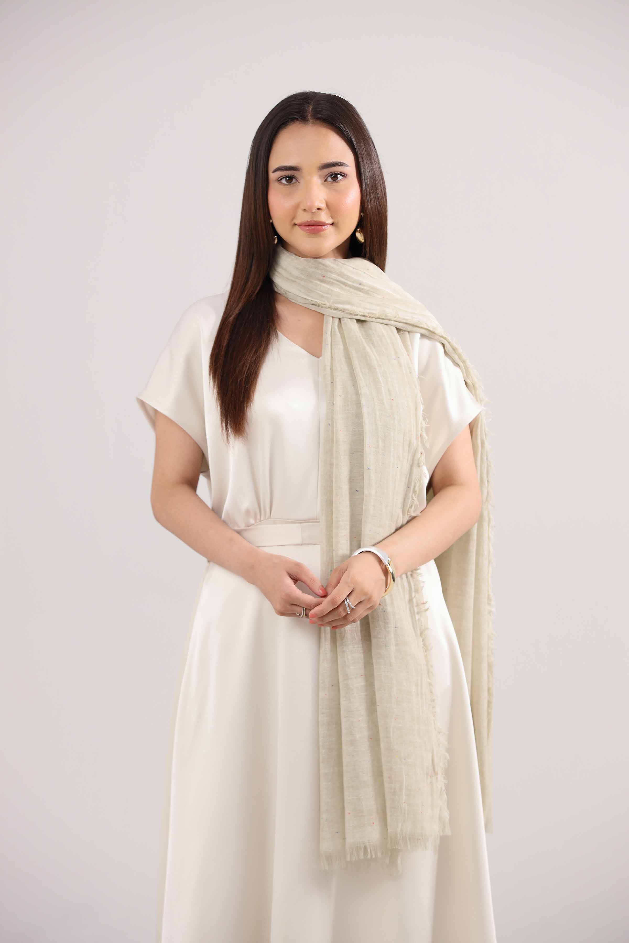 Light Yellow Women Scarf-442412102 for Women – Scarf Collection | Nishat | Shop Online