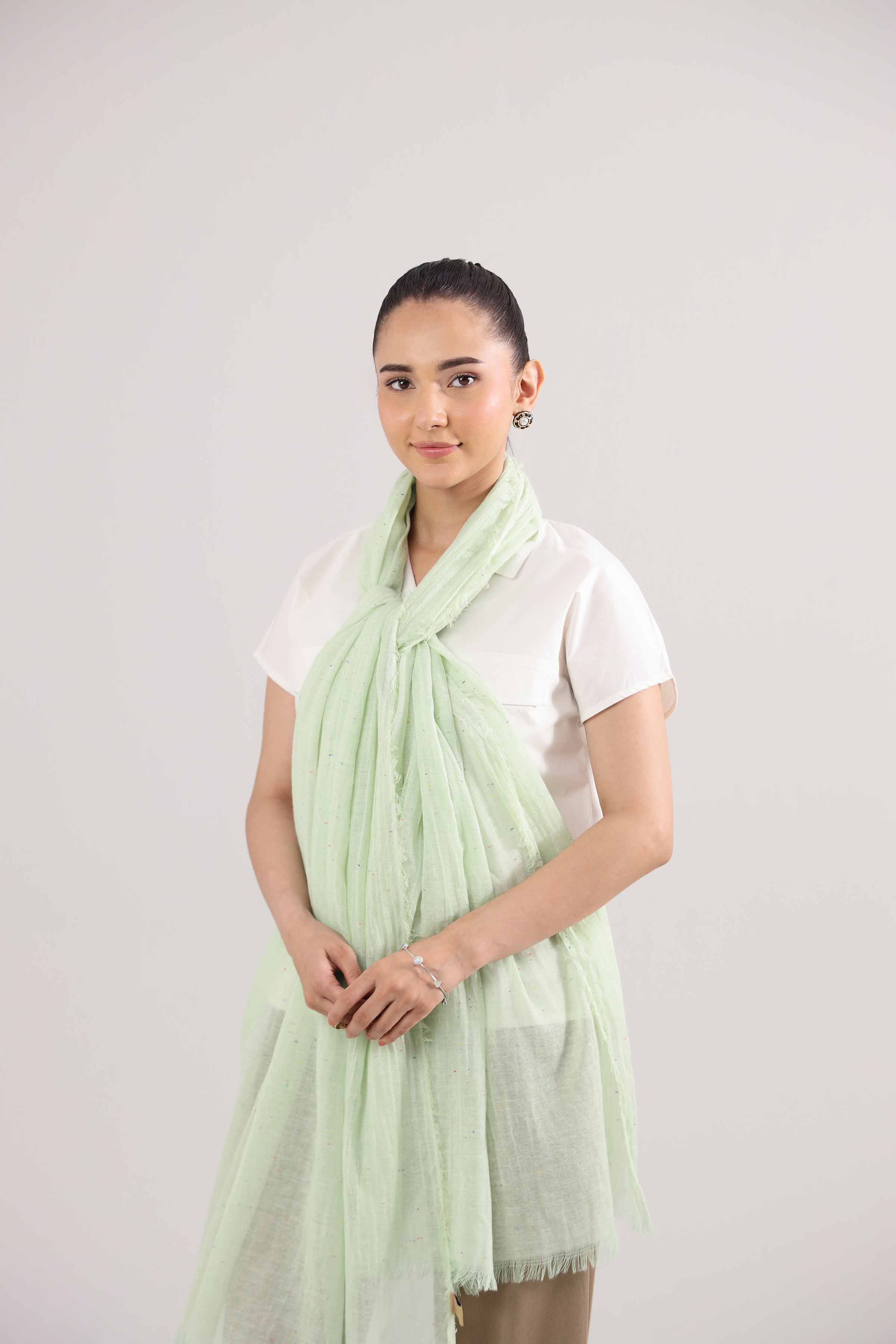 Light Green Women Scarf-442412104 for Women – Scarf Collection | Nishat | Shop Online