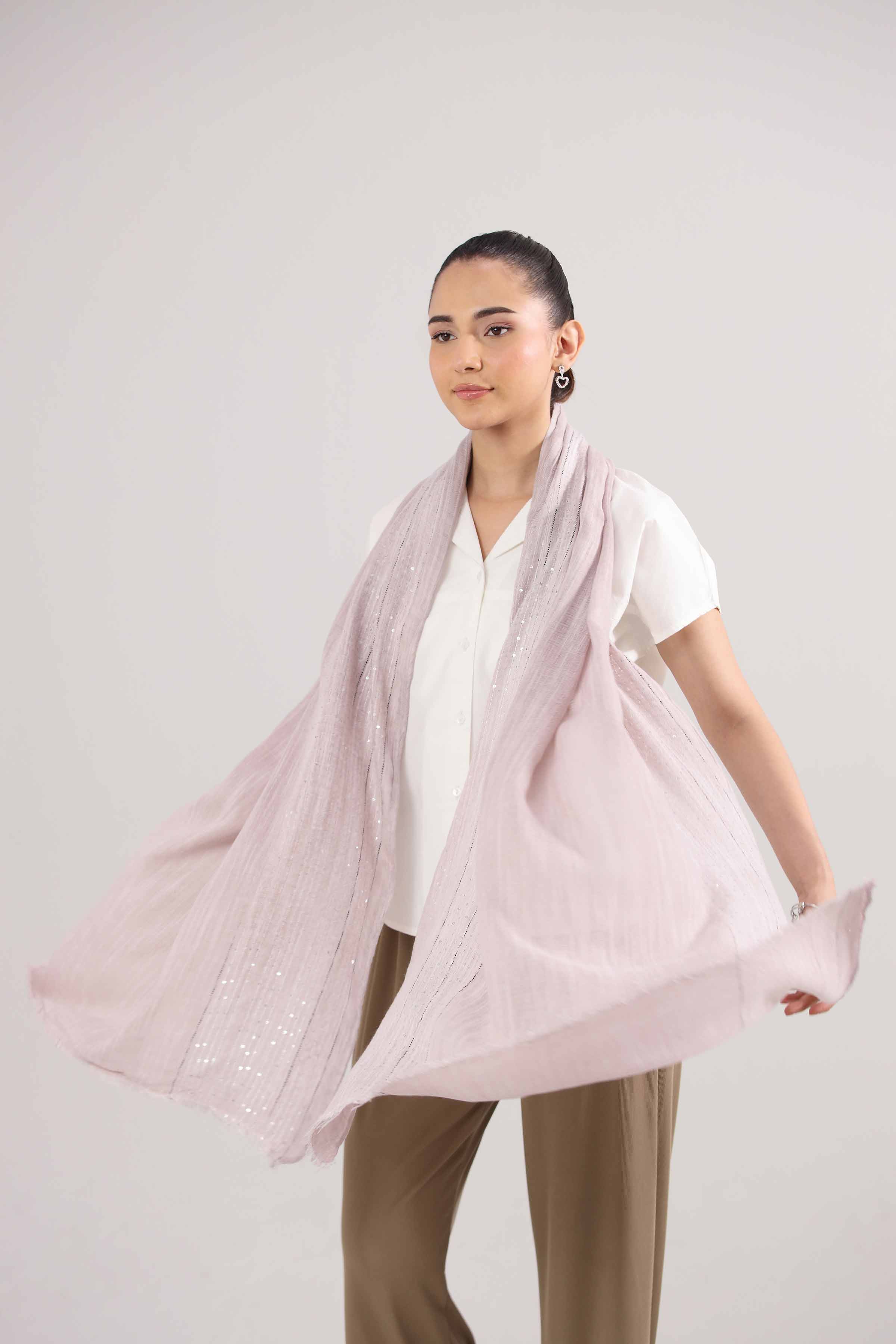 Purple Women Scarf-442422109 for Women – Scarf Collection | Nishat | Shop Online