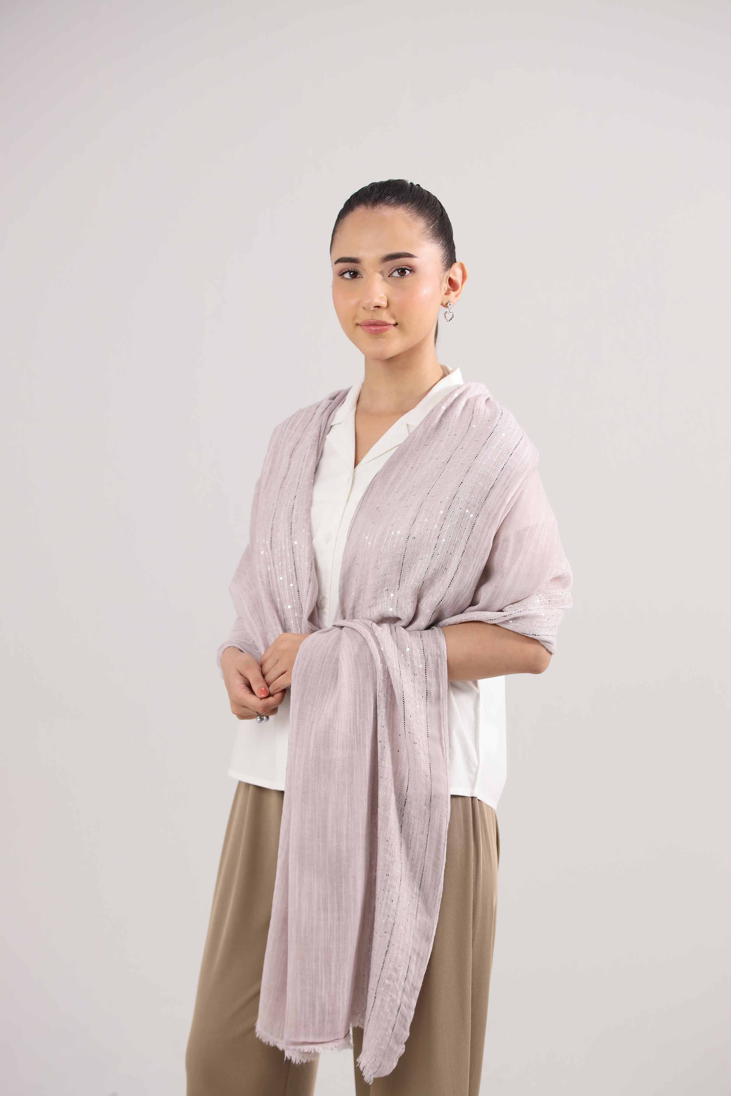 Purple Women Scarf-442422109 for Women – Scarf Collection | Nishat | Shop Online