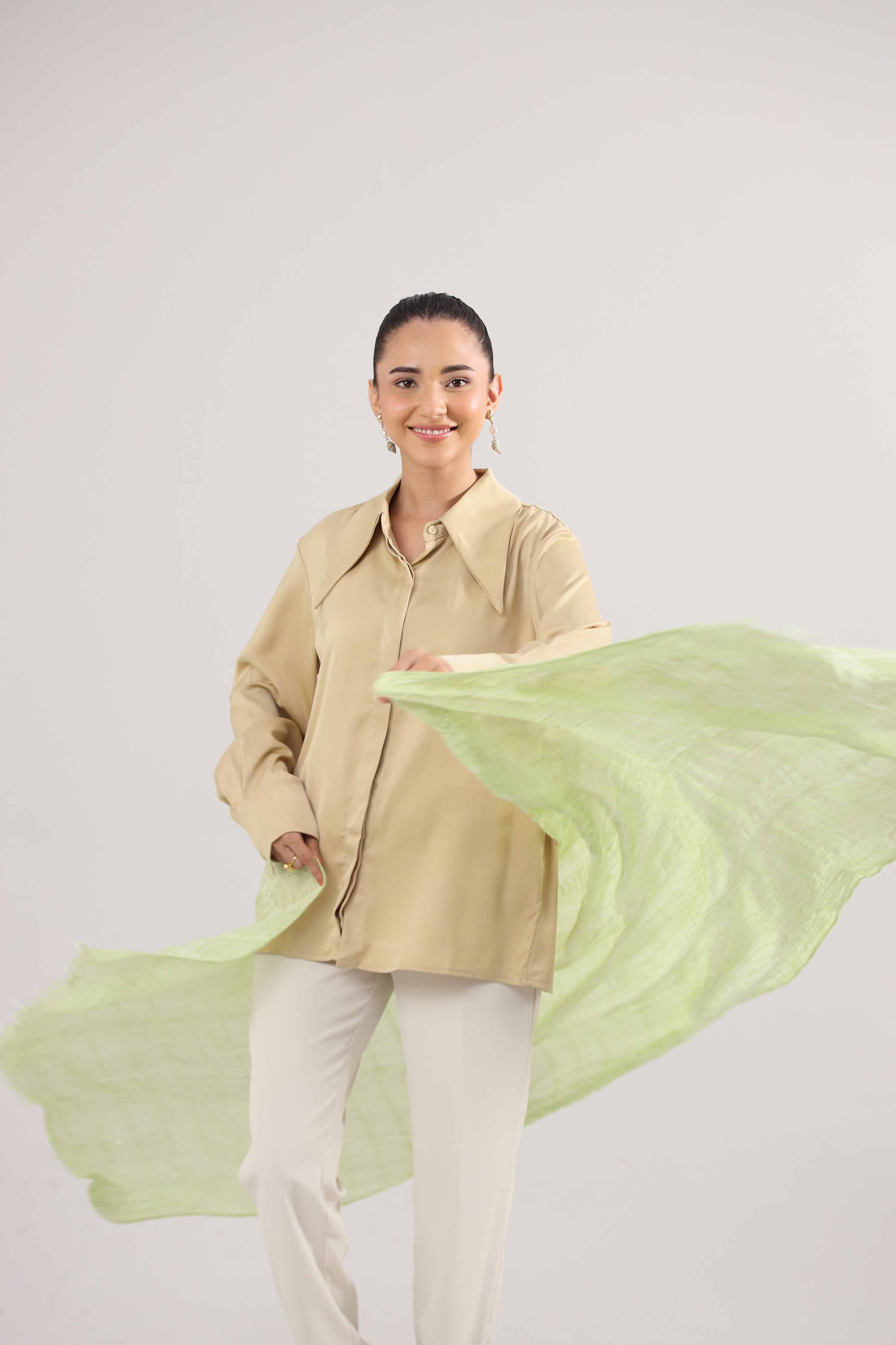 Green Women Scarf-442432104 for Women – Scarf Collection | Nishat | Shop Online