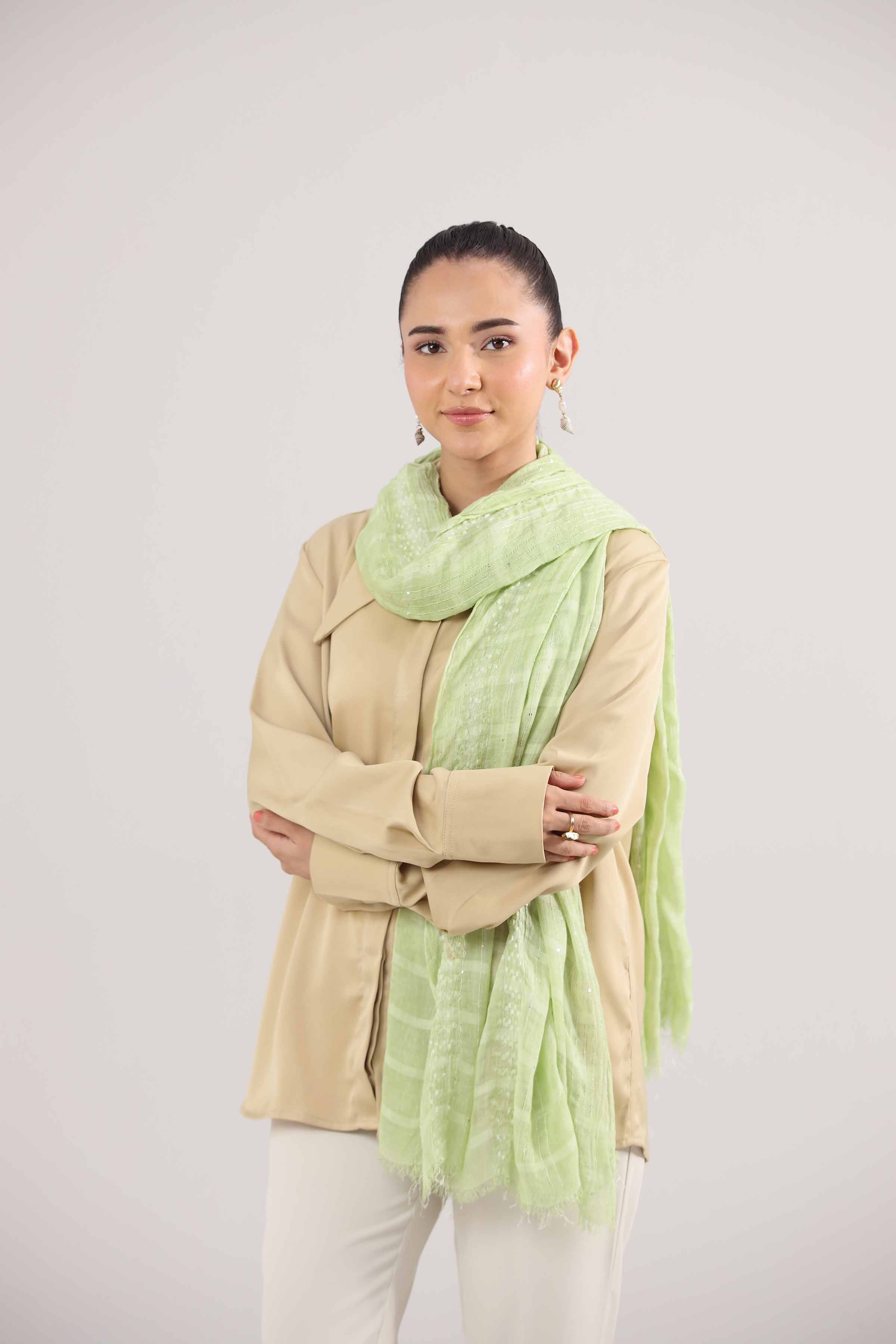 Green Women Scarf-442432104 for Women – Scarf Collection | Nishat | Shop Online