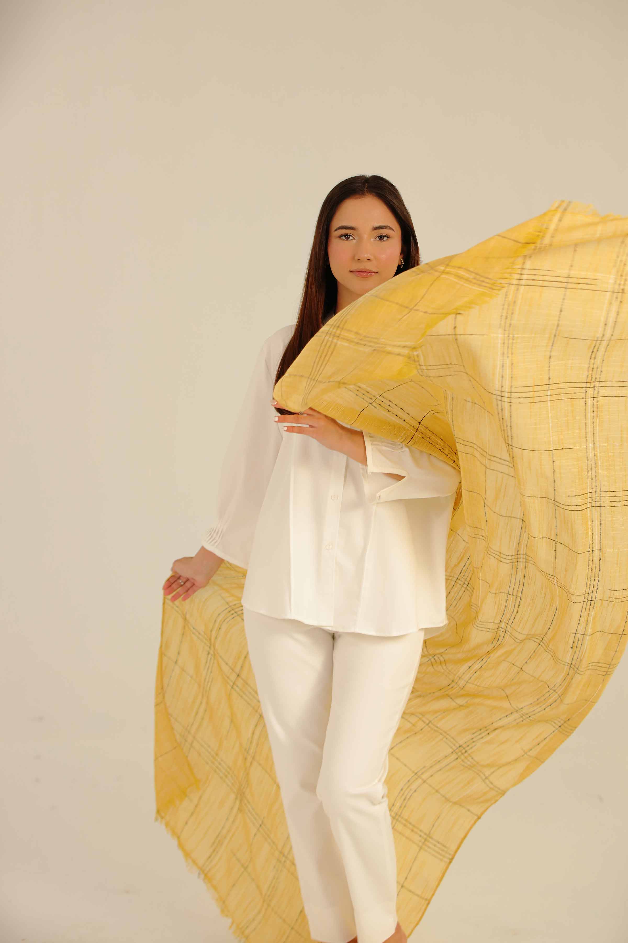 Yellow Women Scarf-442472102 for Women - Fashion Collection | Nishat | Shop Online
