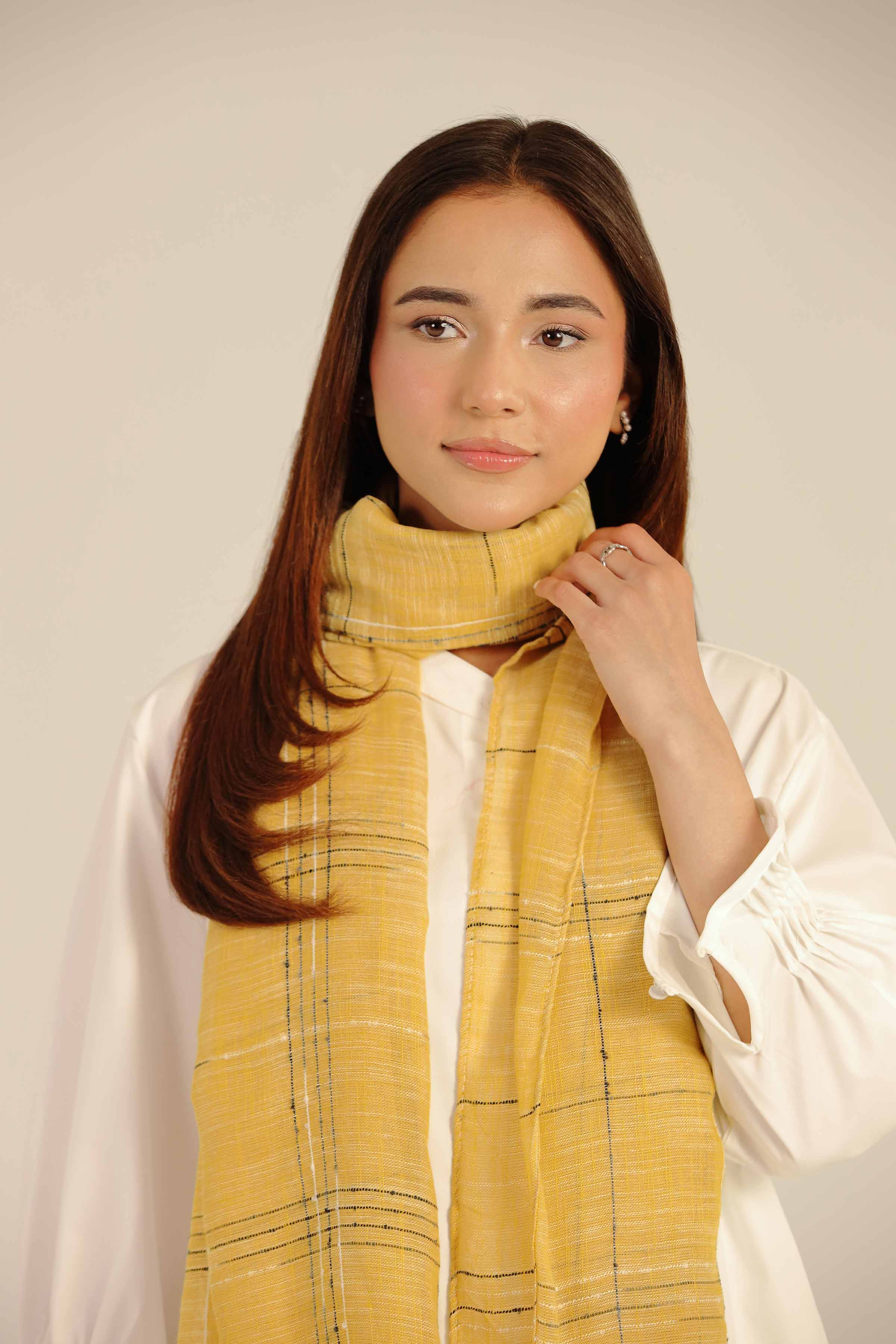 Yellow Women Scarf-442472102 for Women - Fashion Collection | Nishat | Shop Online
