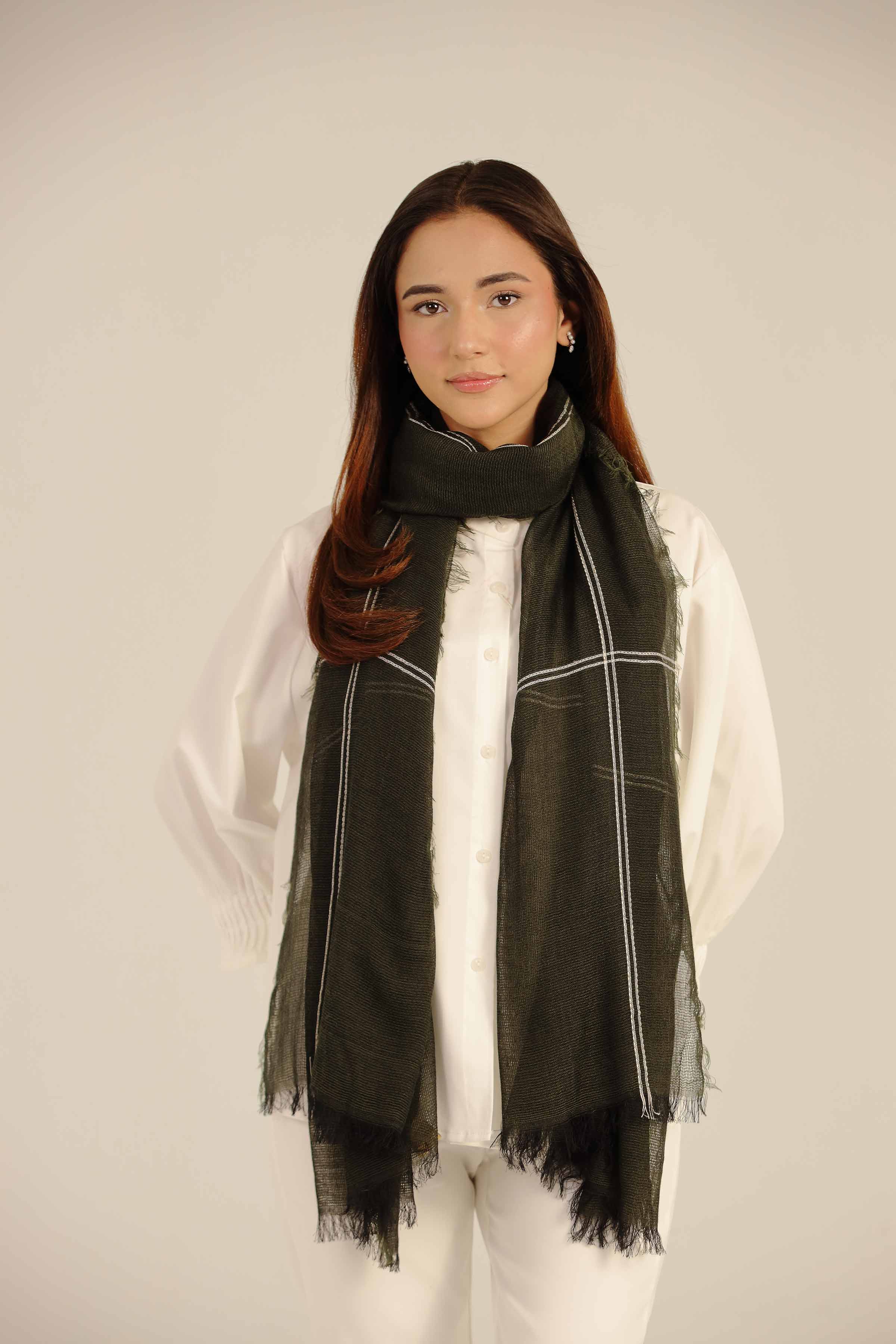 Green Women Scarf-442642104 for Women - Fashion Collection | Nishat | Shop Online