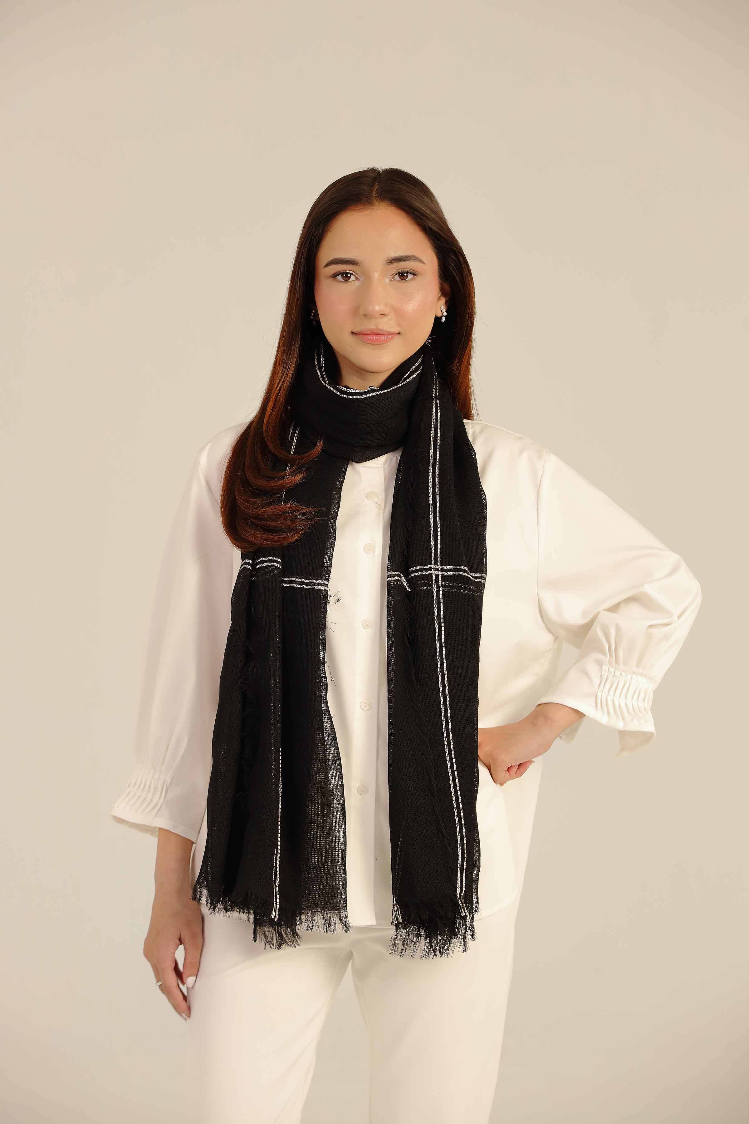 Navy Women Scarf-442642121 for Women - Fashion Collection | Nishat | Shop Online