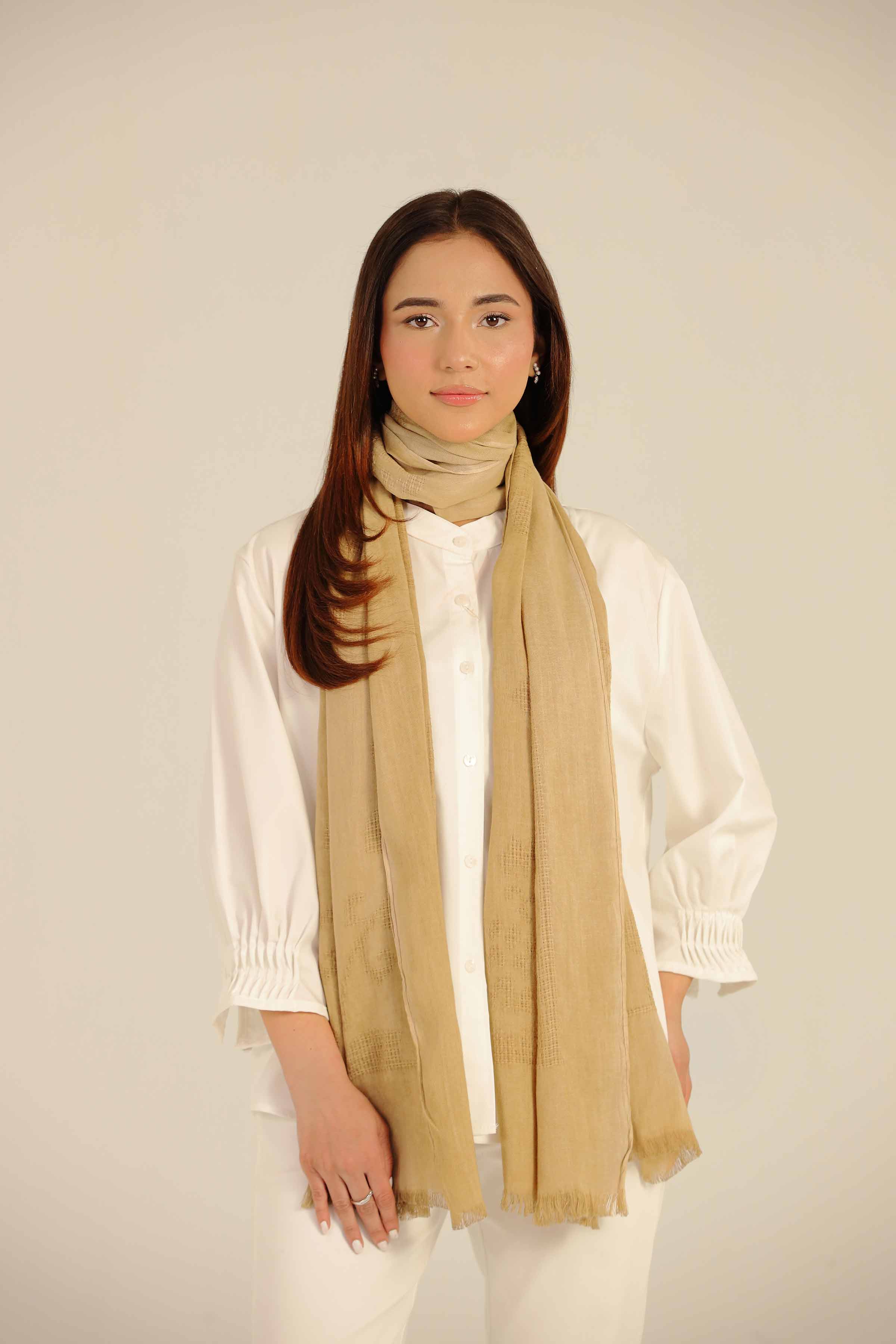 Brown Women Scarf-442692113 for Women - Fashion Collection | Nishat | Shop Online