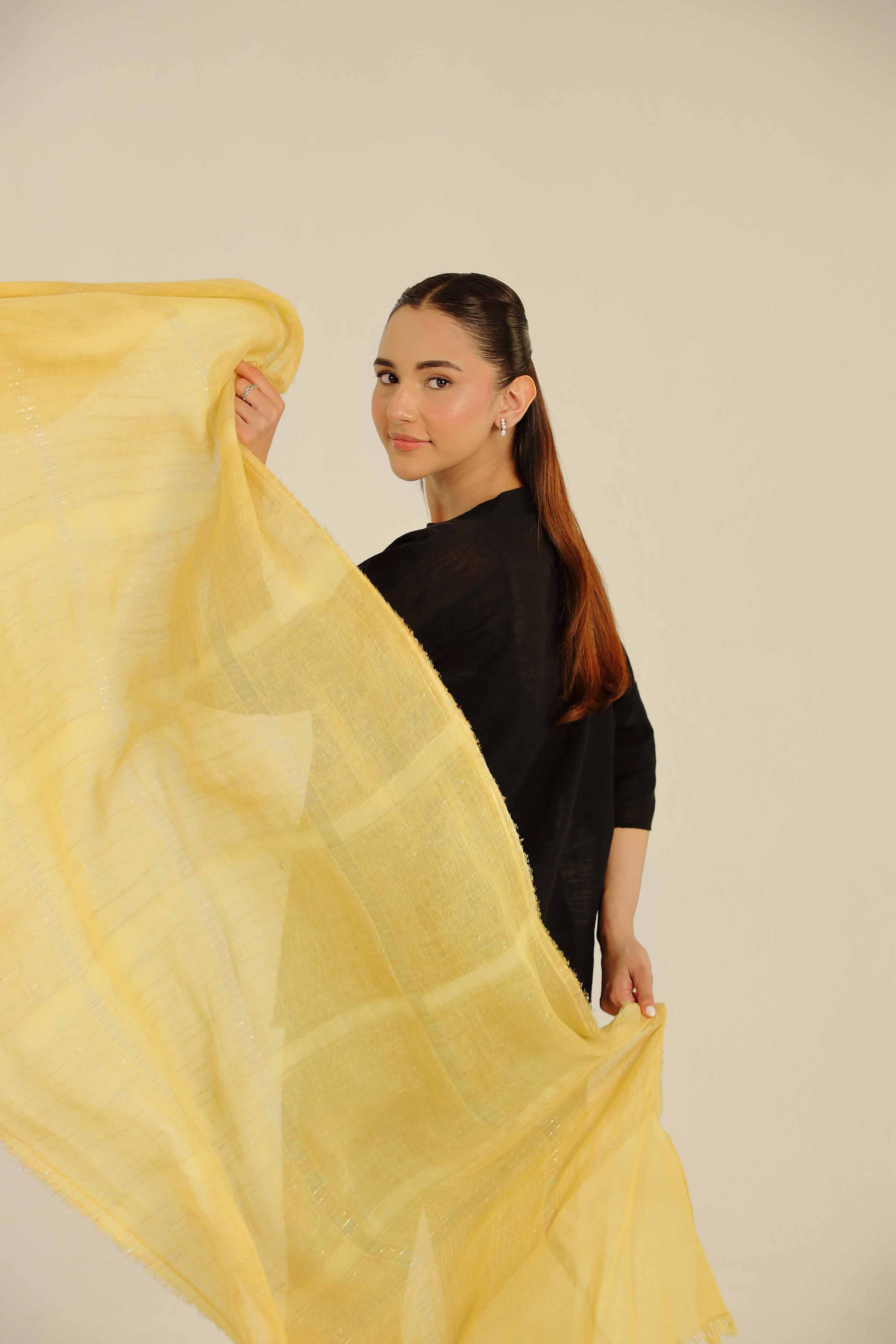 Yellow Women Scarf-442712102 for Women - Fashion Collection | Nishat | Shop Online