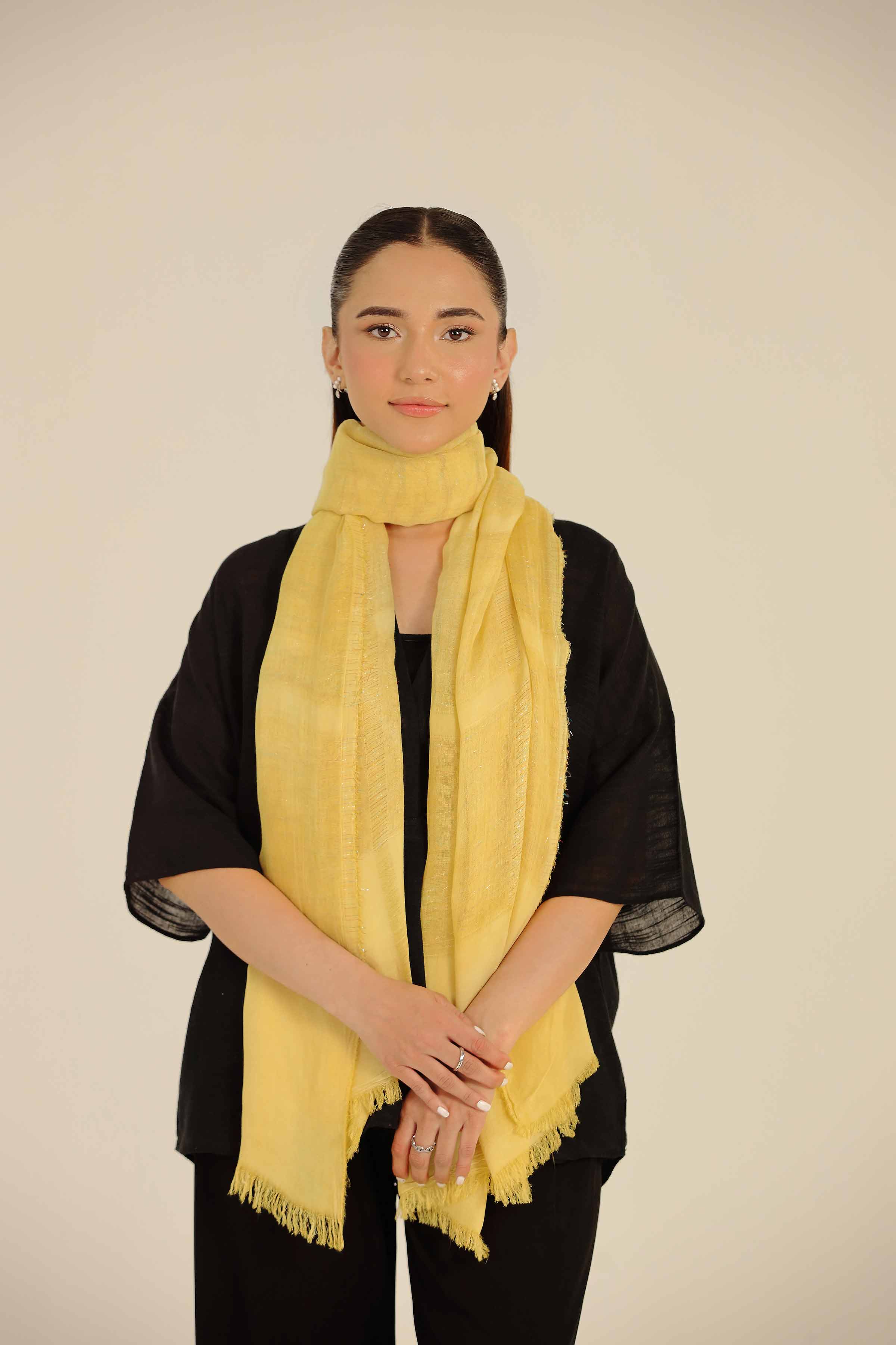Yellow Women Scarf-442712102 for Women - Fashion Collection | Nishat | Shop Online